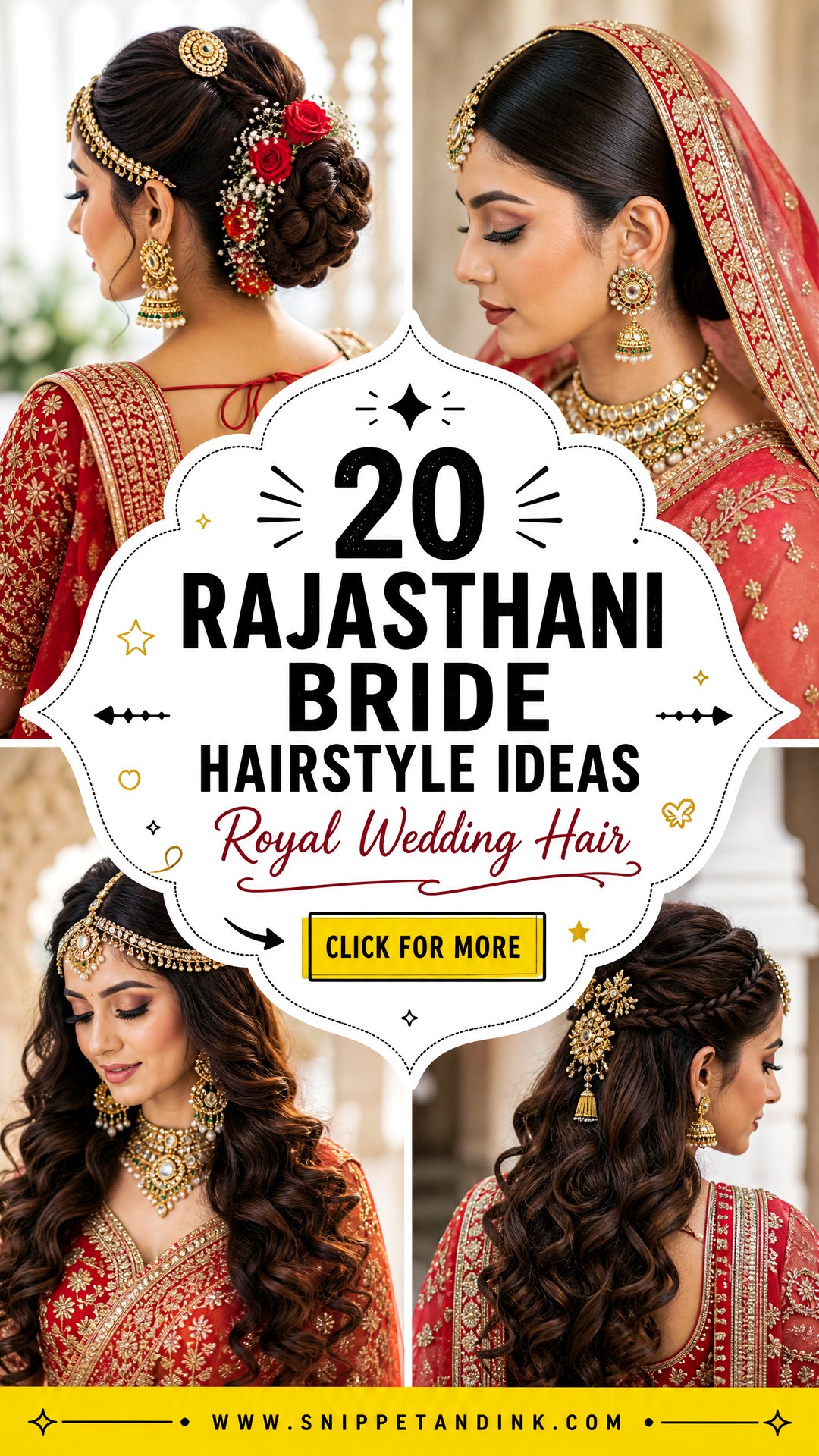 20 Rajasthani Bride Hairstyle Ideas for Royal Weddings - 20 Rajasthani Bride Hairstyle Ideas for Royal Weddings