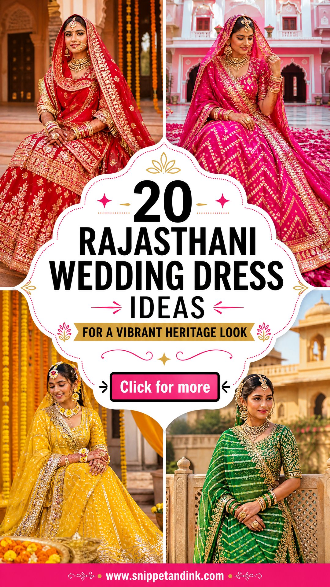 20 Rajasthani Wedding Dress Ideas for a Vibrant Heritage Look - 20 Rajasthani Wedding Dress Ideas for a Vibrant Heritage Look