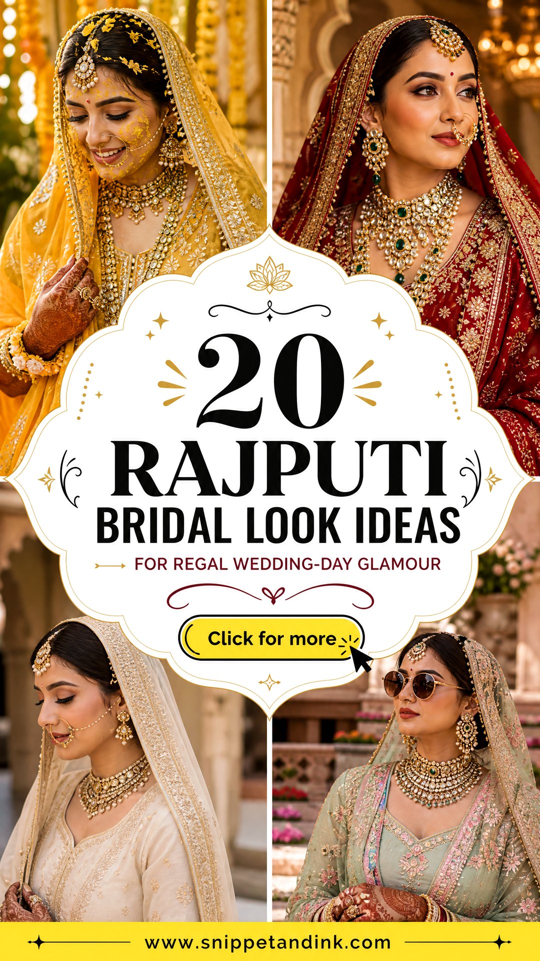 20 Rajputi Bridal Look Ideas for Regal Wedding-Day Glamour - 20 Rajputi Bridal Look Ideas for Regal Wedding-Day Glamour