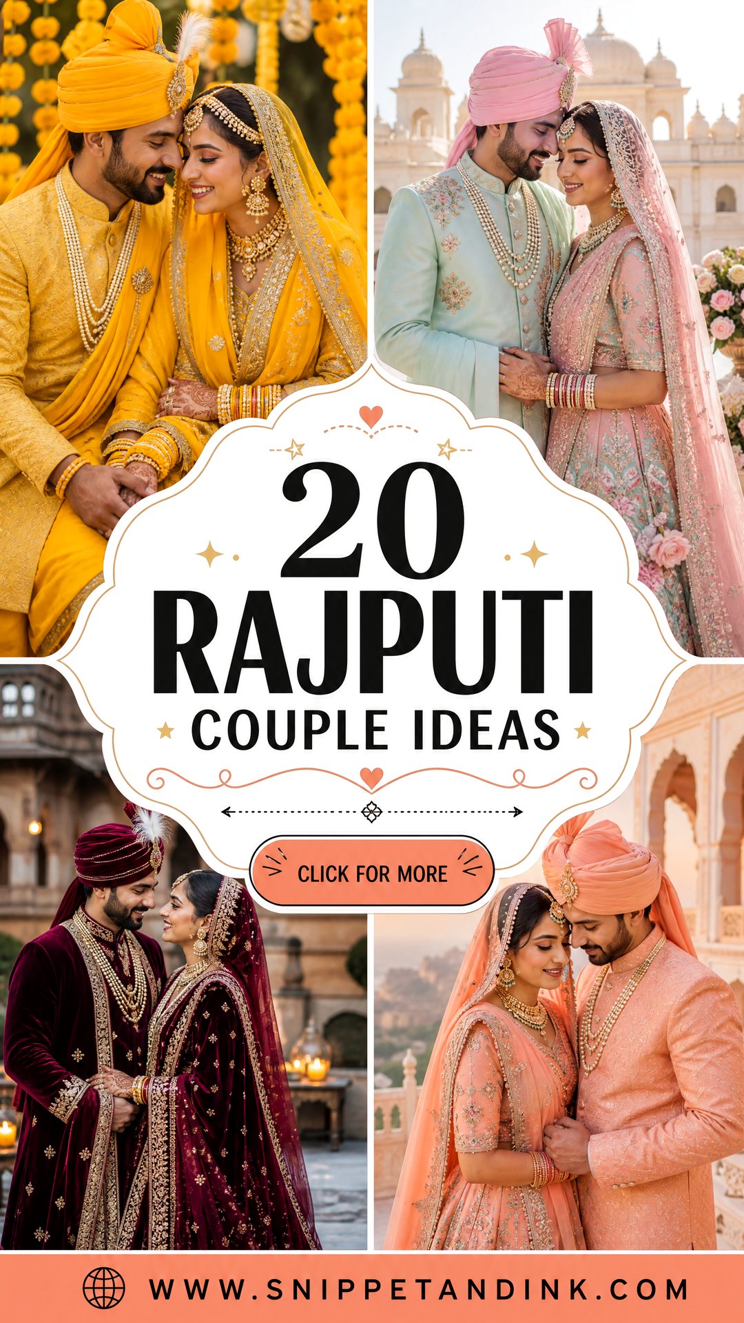 20 Rajputi Couple Ideas for Regal Wedding Portrait Inspiration - 20 Rajputi Couple Ideas for Regal Wedding Portrait Inspiration