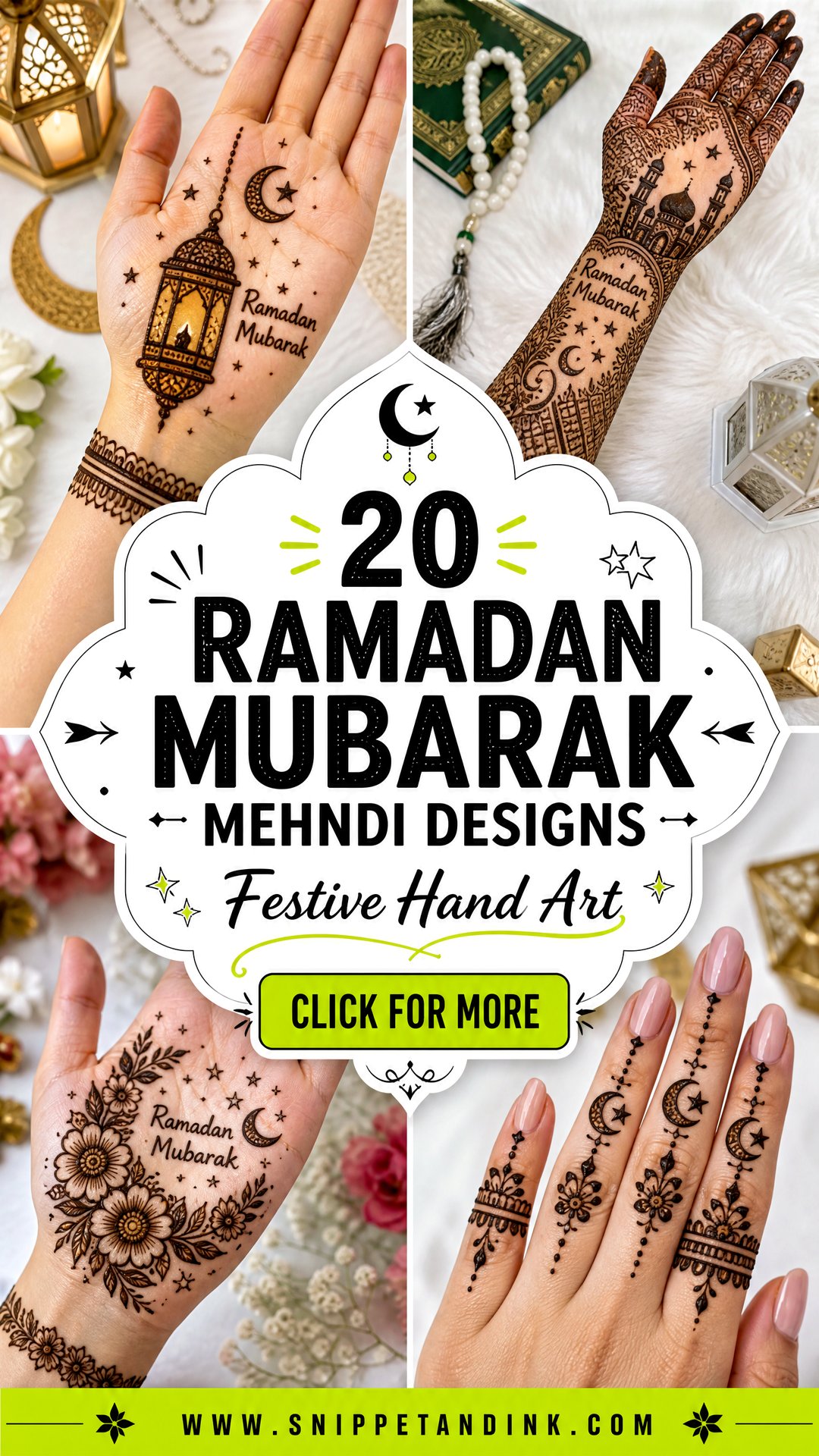 20 Ramadan Mubarak Mehndi Designs for Festive Hands - 20 Ramadan Mubarak Mehndi Designs for Festive Hands