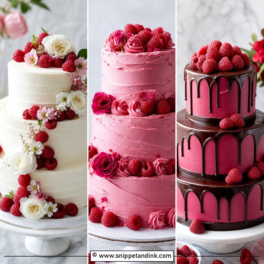 20 Raspberry Wedding Cake Ideas for a Sweet Modern Look