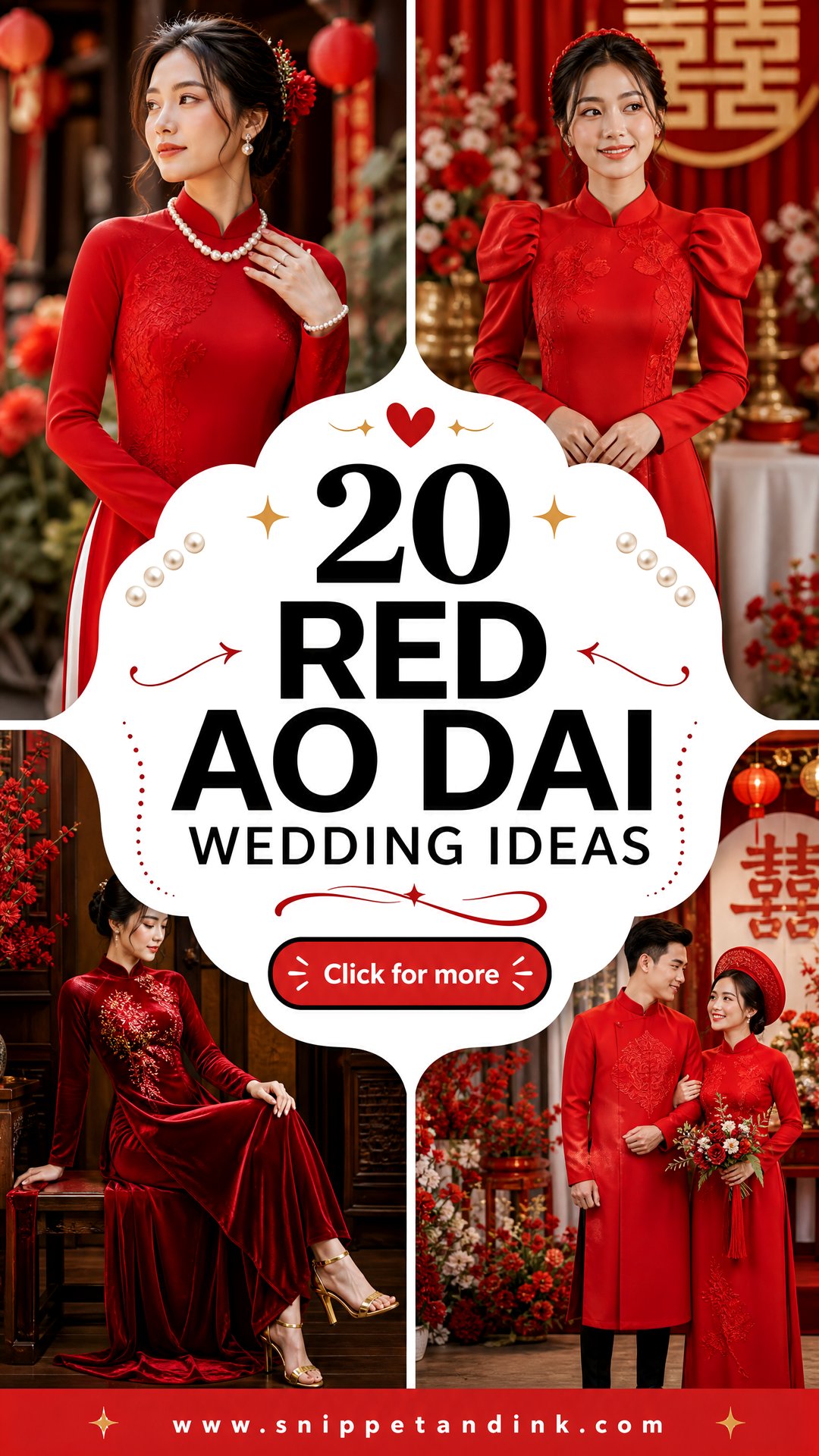 20 Red Ao Dai Wedding Ideas for a Vibrant Cultural Celebration - 20 Red Ao Dai Wedding Ideas for a Vibrant Cultural Celebration