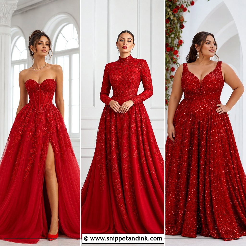 20 Red Bridal Dress Gowns for an Unforgettable Bridal Look
