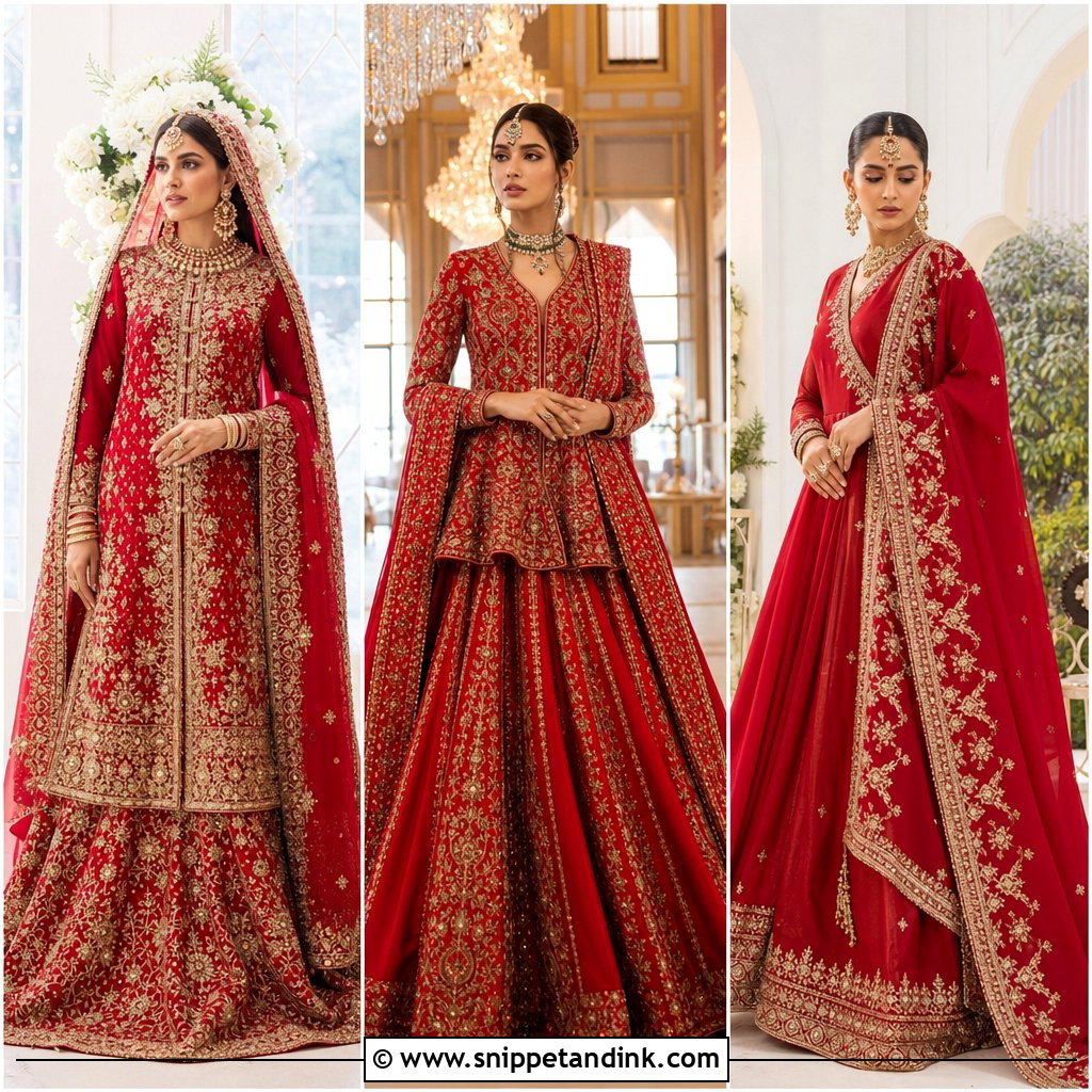 20 Red Bridal Dress Pakistani Pakistan Ideas to Inspire You