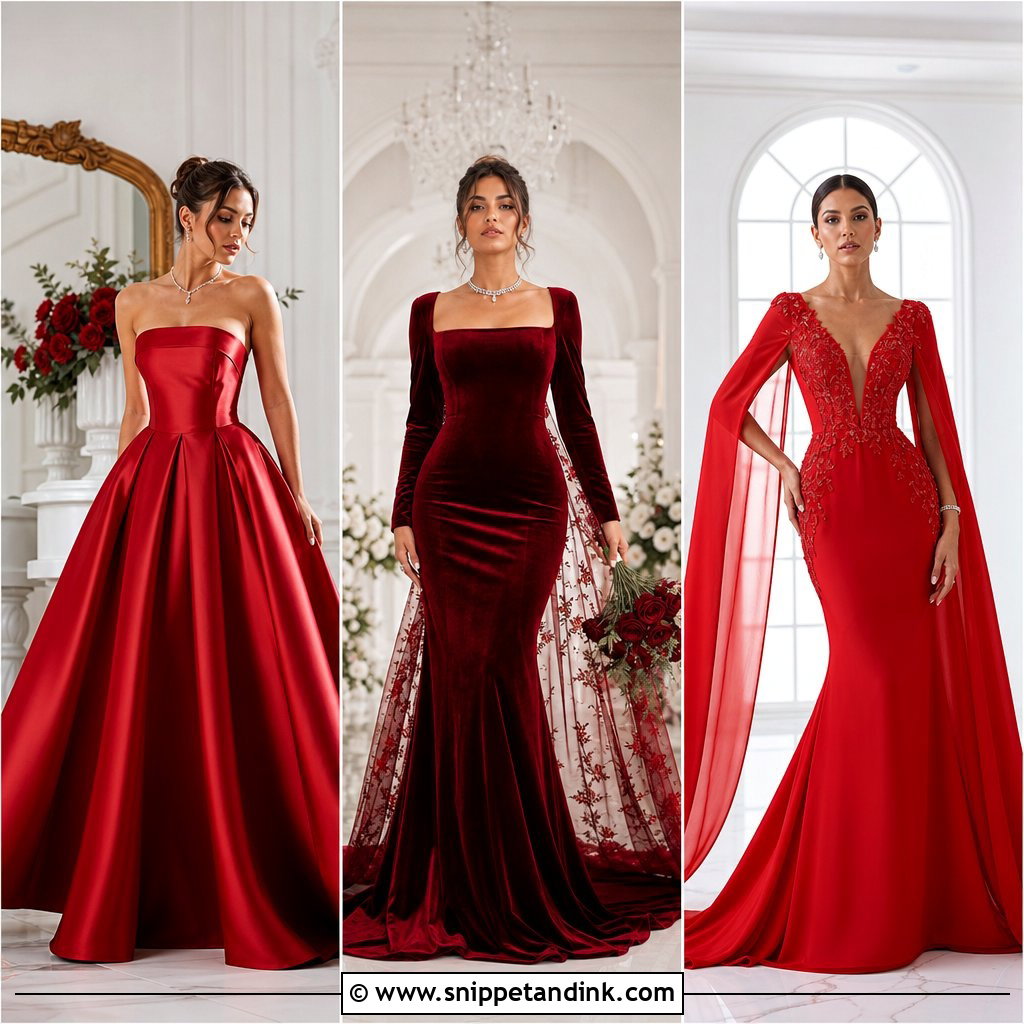 20 Red Bridal Gown Ideas for an Unforgettable Wedding Look