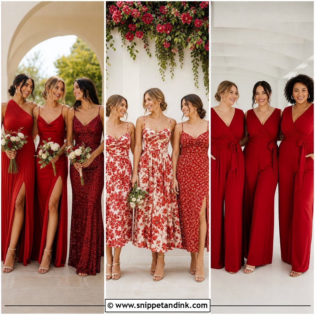 20 Red Bridal Party Ideas for a Bold, Beautiful Celebration