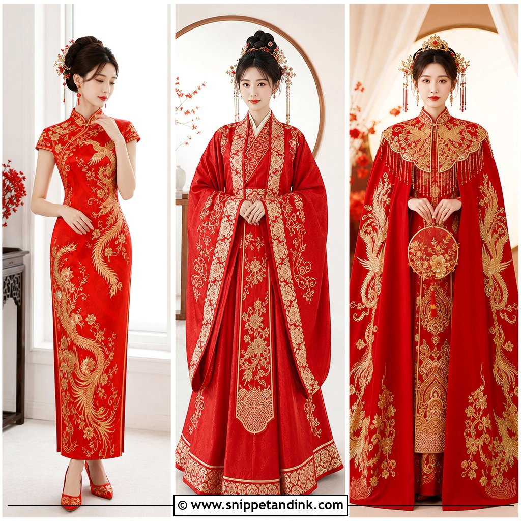 20 Red Chinese Wedding Dress Ideas for a Meaningful Look