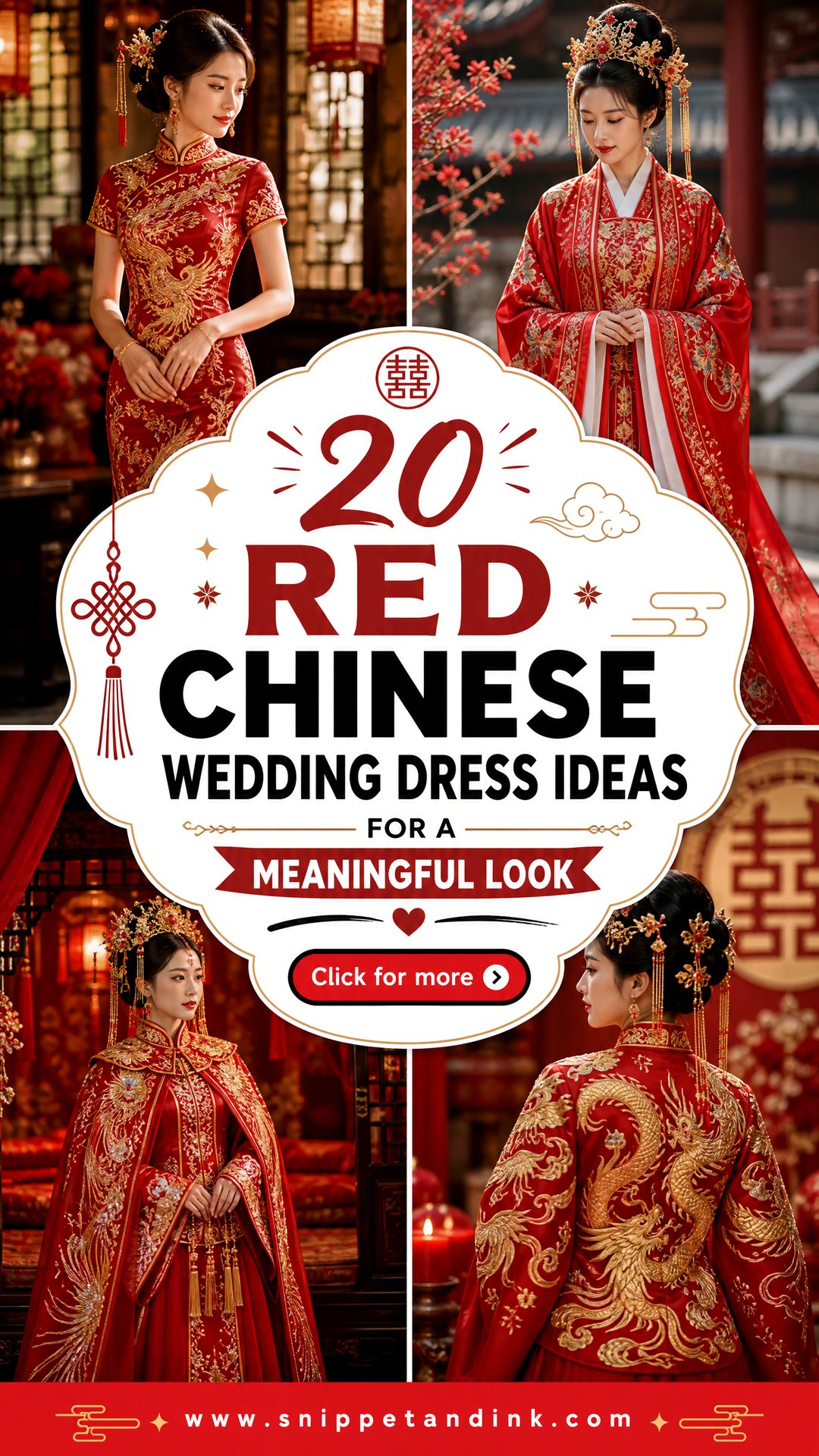 20 Red Chinese Wedding Dress Ideas for a Meaningful Look - 20 Red Chinese Wedding Dress Ideas for a Meaningful Look