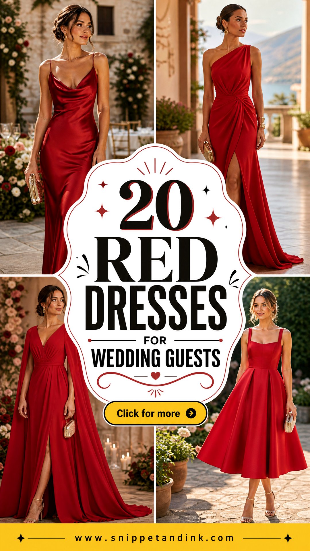 20 Red Dresses for Wedding Guests Who Love Glamorous Style - 20 Red Dresses for Wedding Guests Who Love Glamorous Style