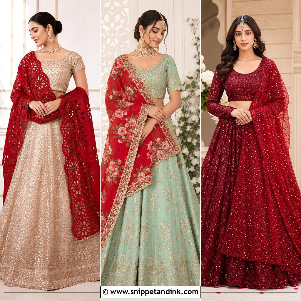 20 Red Dupatta for Bride Ideas for a Striking Wedding Look