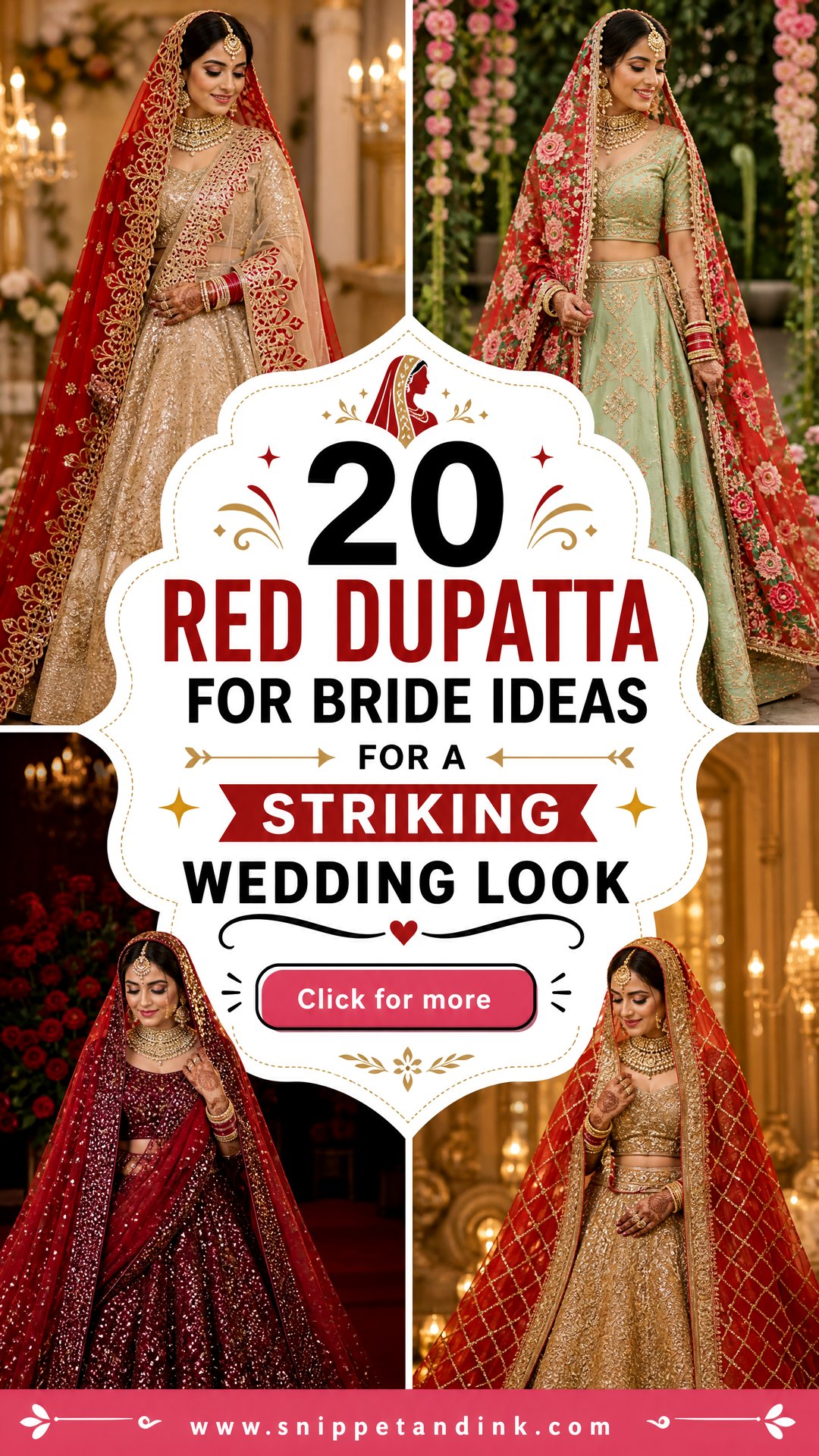 20 Red Dupatta for Bride Ideas for a Striking Wedding Look - 20 Red Dupatta for Bride Ideas for a Striking Wedding Look