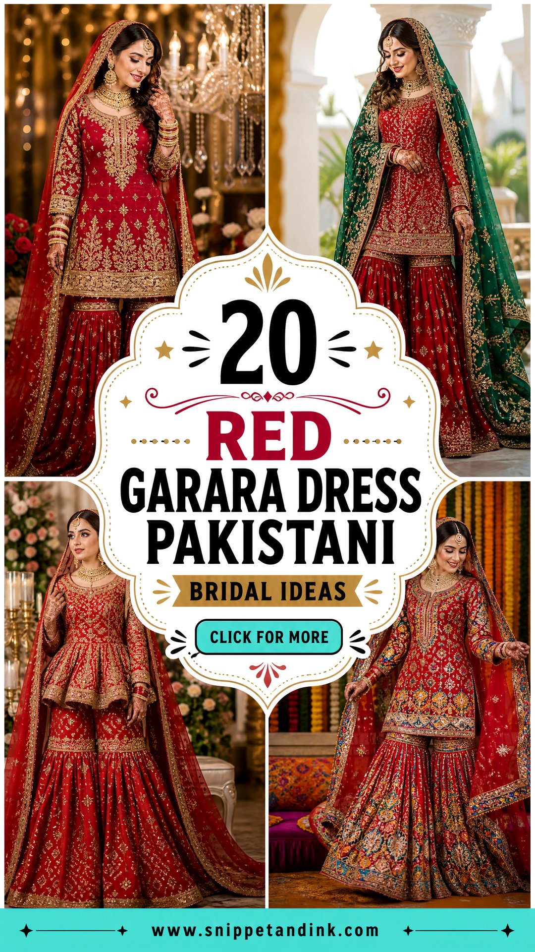 20 Red Garara Dress Pakistani Bridal Ideas for a Regal Look - 20 Red Garara Dress Pakistani Bridal Ideas for a Regal Look
