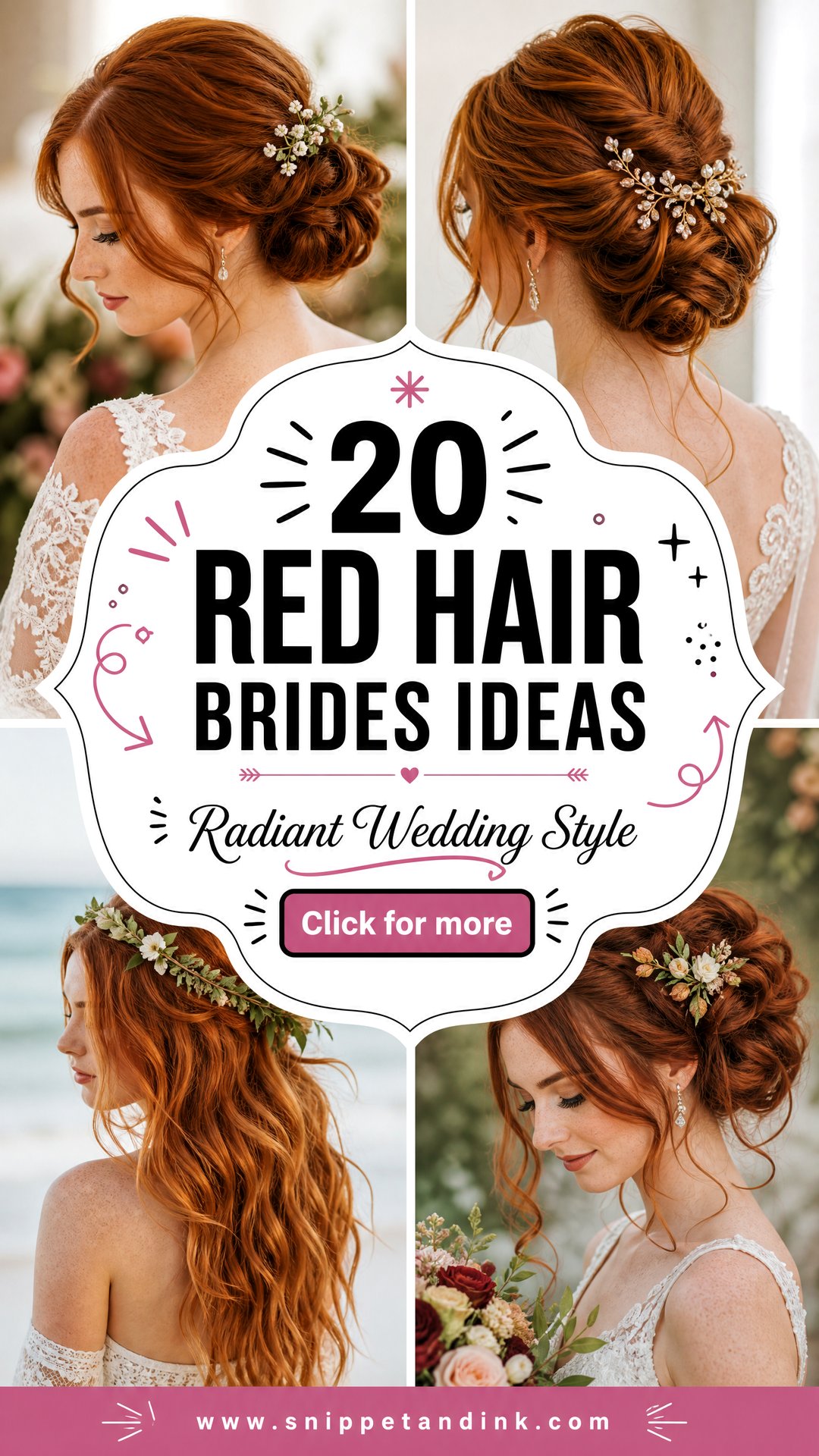 20 Red Hair Brides Ideas for Radiant Wedding Style - 20 Red Hair Brides Ideas for Radiant Wedding Style