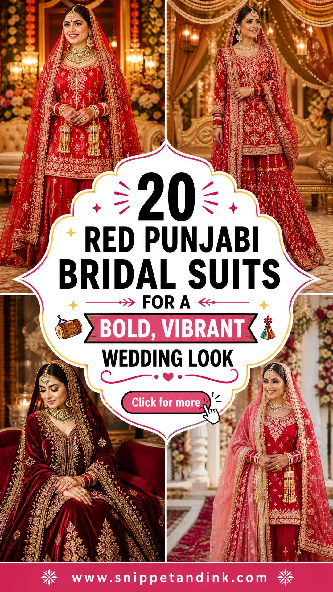 20 Red Punjabi Bridal Suits for a Bold Vibrant Wedding Look - 20 Red Punjabi Bridal Suits for a Bold, Vibrant Wedding Look