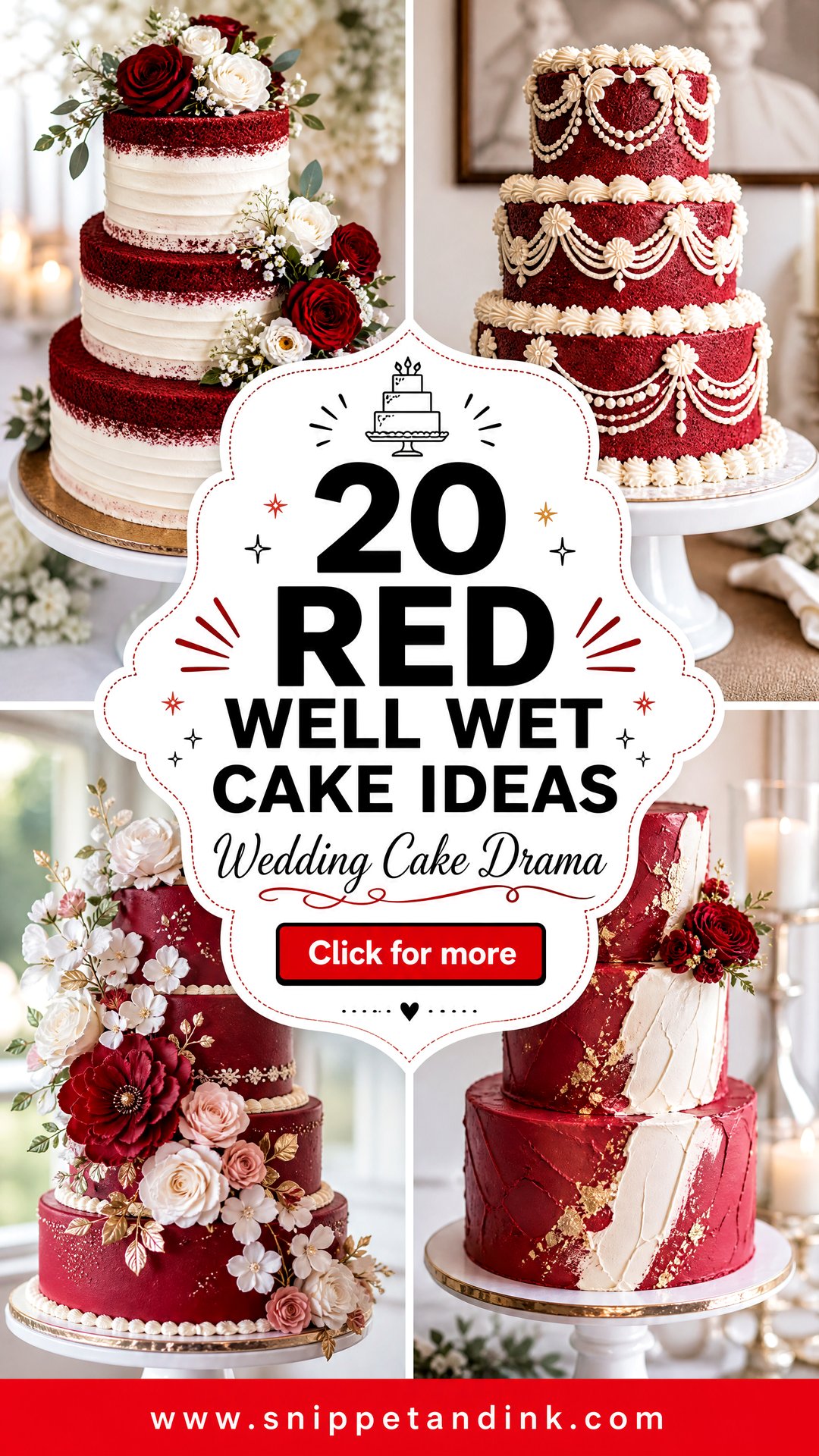 20 Red Well Wet Cake Ideas for Wedding Drama - 20 Red Well Wet Cake Ideas for Wedding Drama