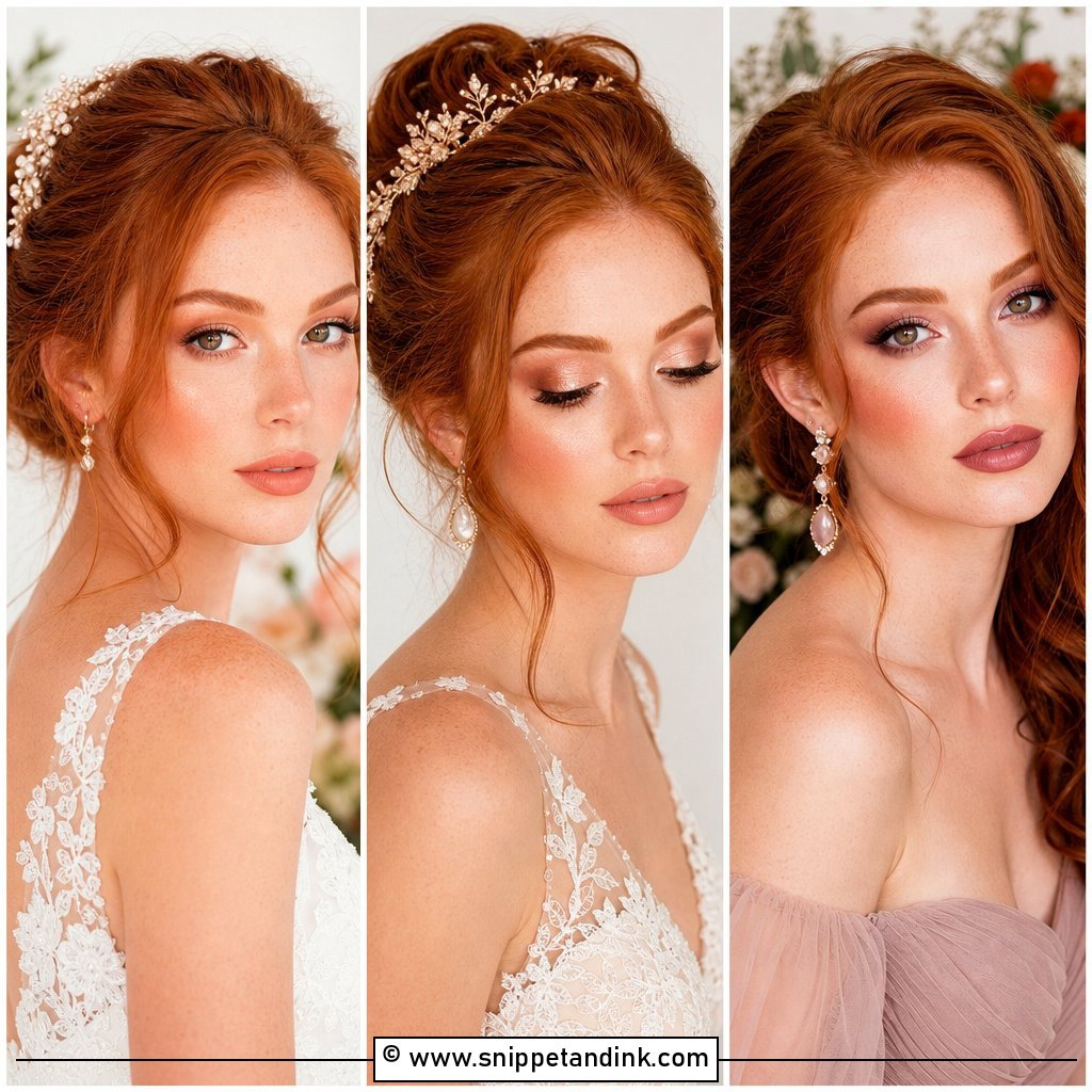 20 Redhead Bridal Makeup Ideas for a Gorgeous Glow