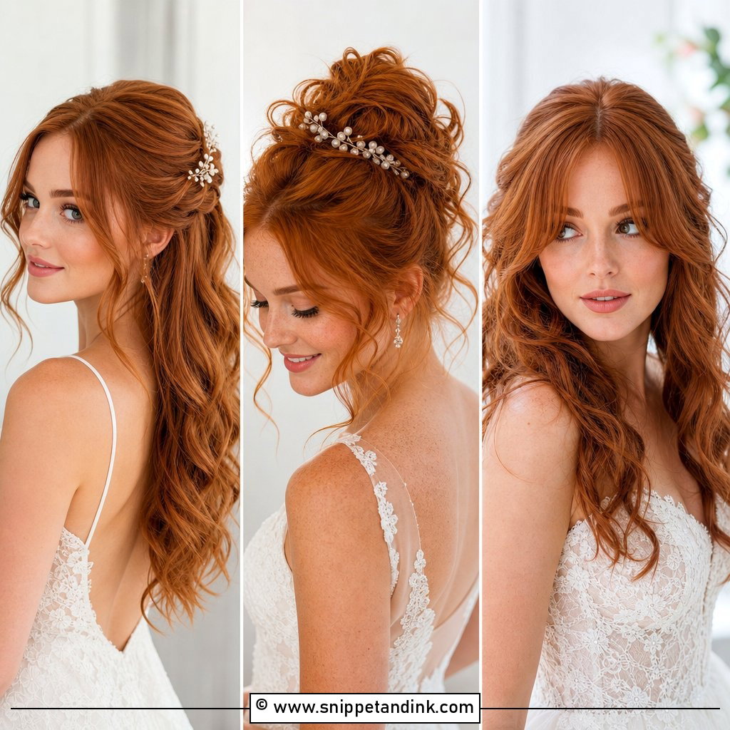 20 Redhead Wedding Hair Ideas for Radiant Bridal Style