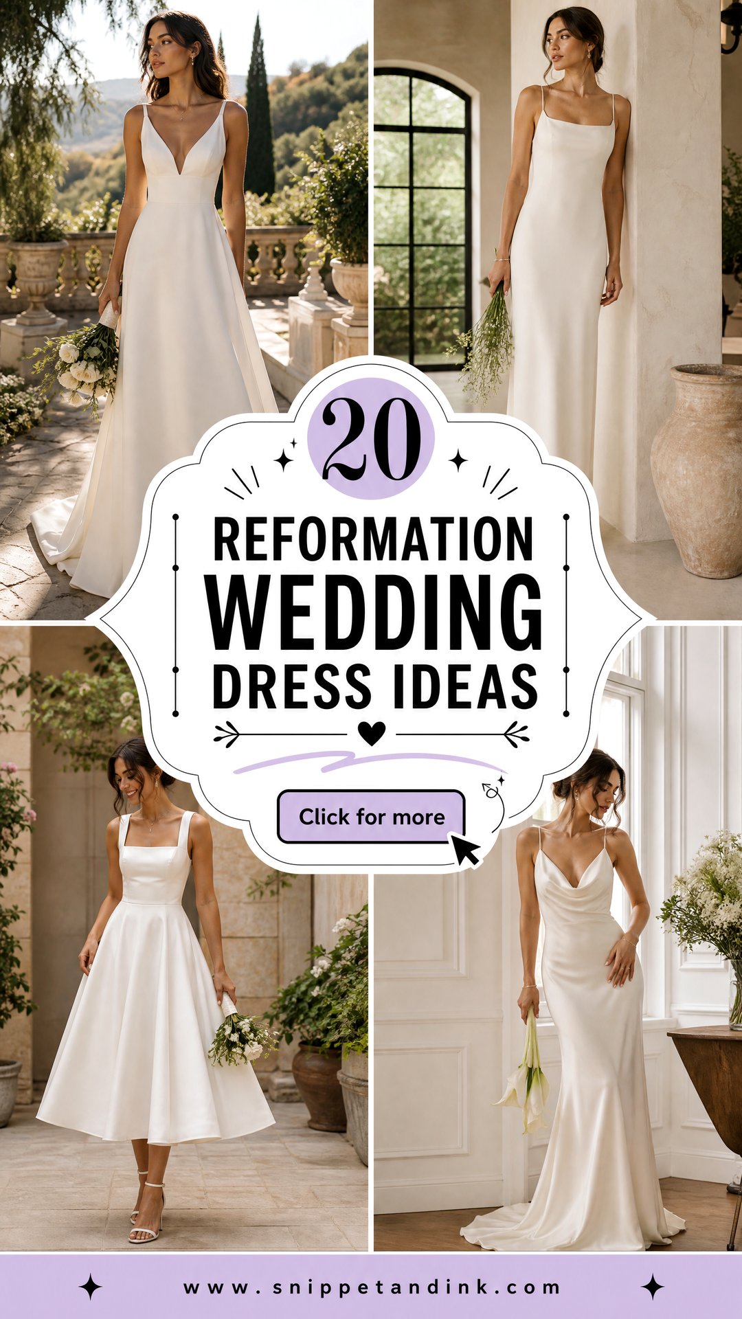 20 Reformation Wedding Dress Ideas for Chic Modern Brides - 20 Reformation Wedding Dress Ideas for Chic, Modern Brides