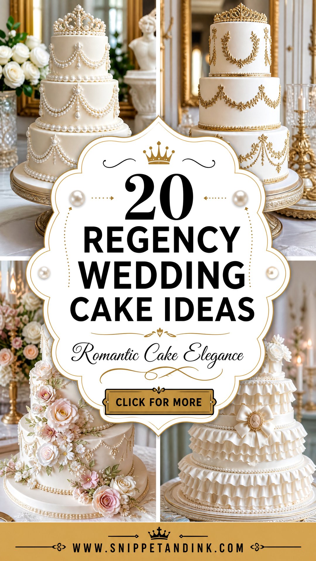 20 Regency Wedding Cake Ideas for Romantic Celebrations - 20 Regency Wedding Cake Ideas for Romantic Celebrations