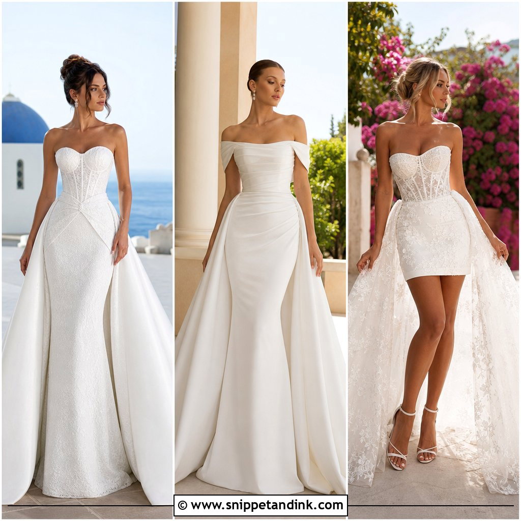 20 Removable Train Wedding Dress Ideas for a Versatile Look