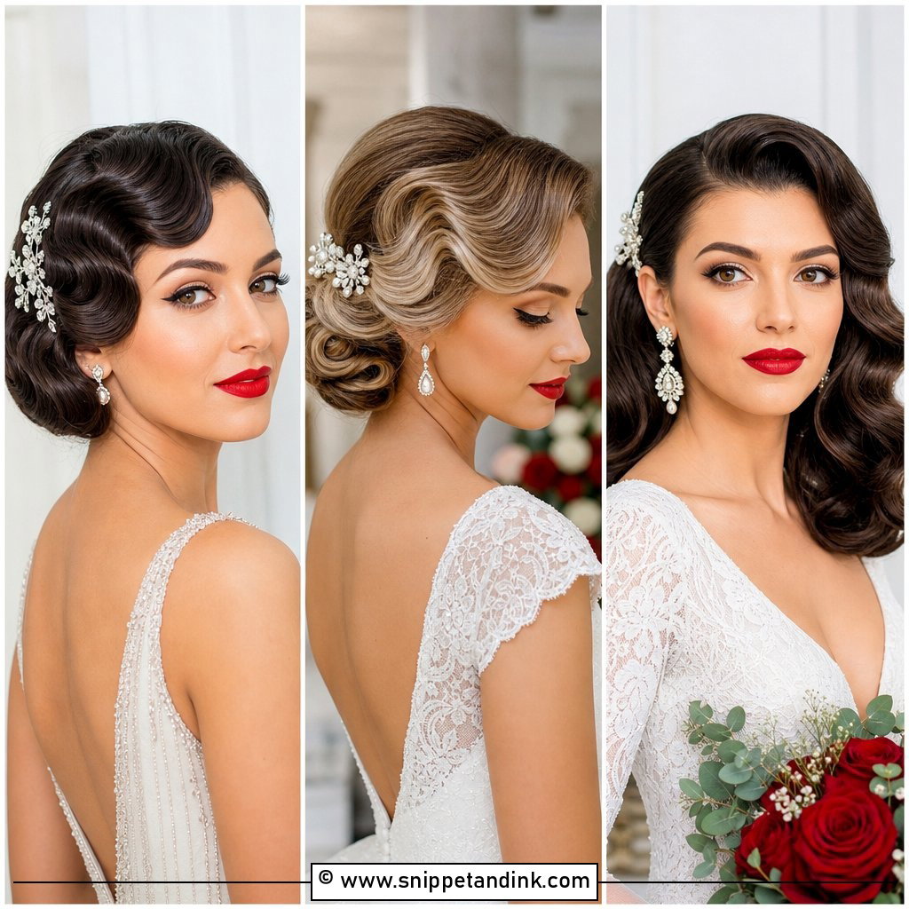 20 Retro Bridal Hair Ideas for Timeless Wedding Glam