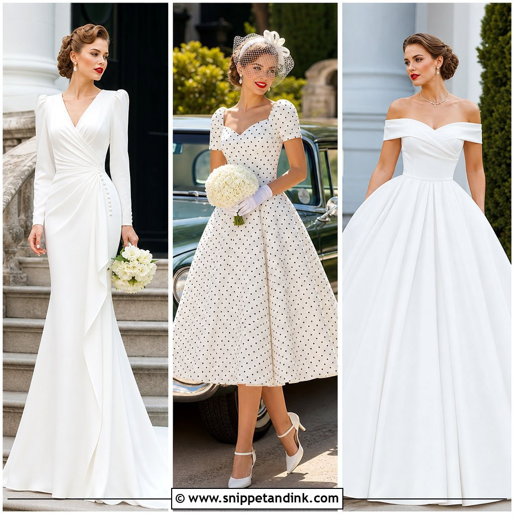 20 Retro Wedding Dresses for a Timeless Vintage Bridal Look