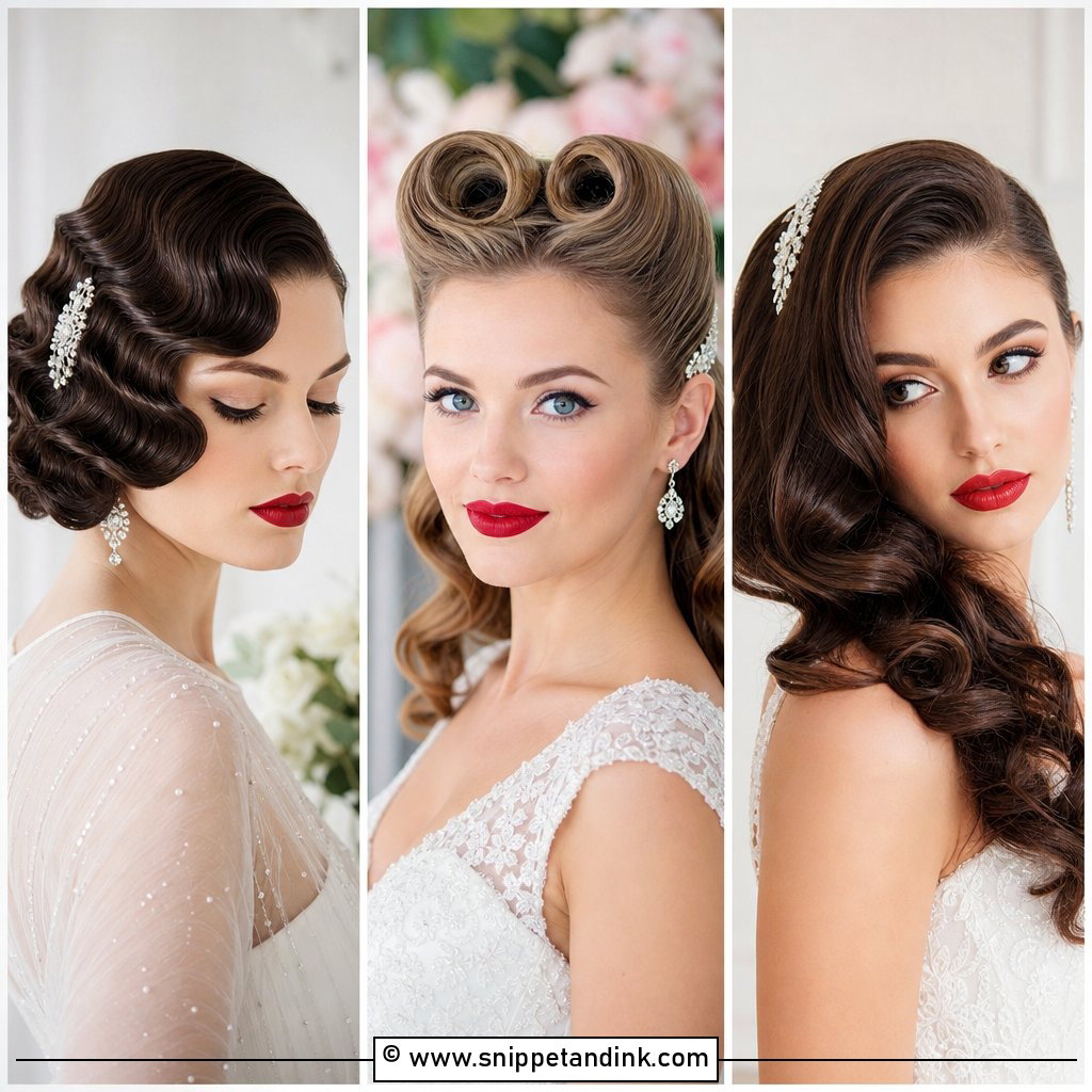 20 Retro Wedding Hair Ideas for Vintage-Loving Brides
