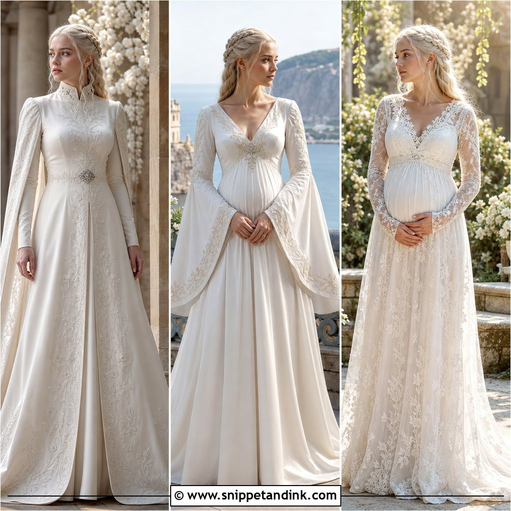 20 Rhaenyra Wedding Dress Ideas for a Regal Fantasy Bridal Look