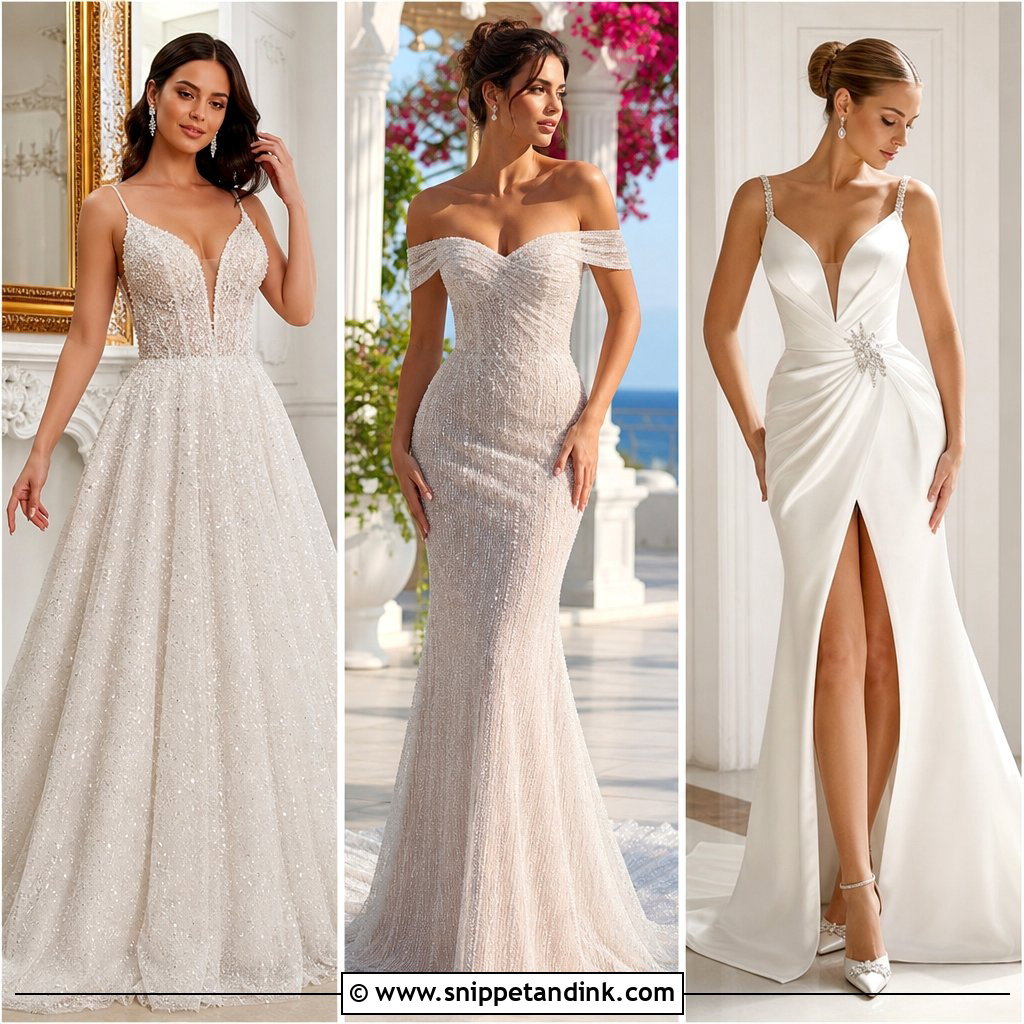 20 Rhinestone Wedding Dress Ideas for a Dazzling Bridal Look