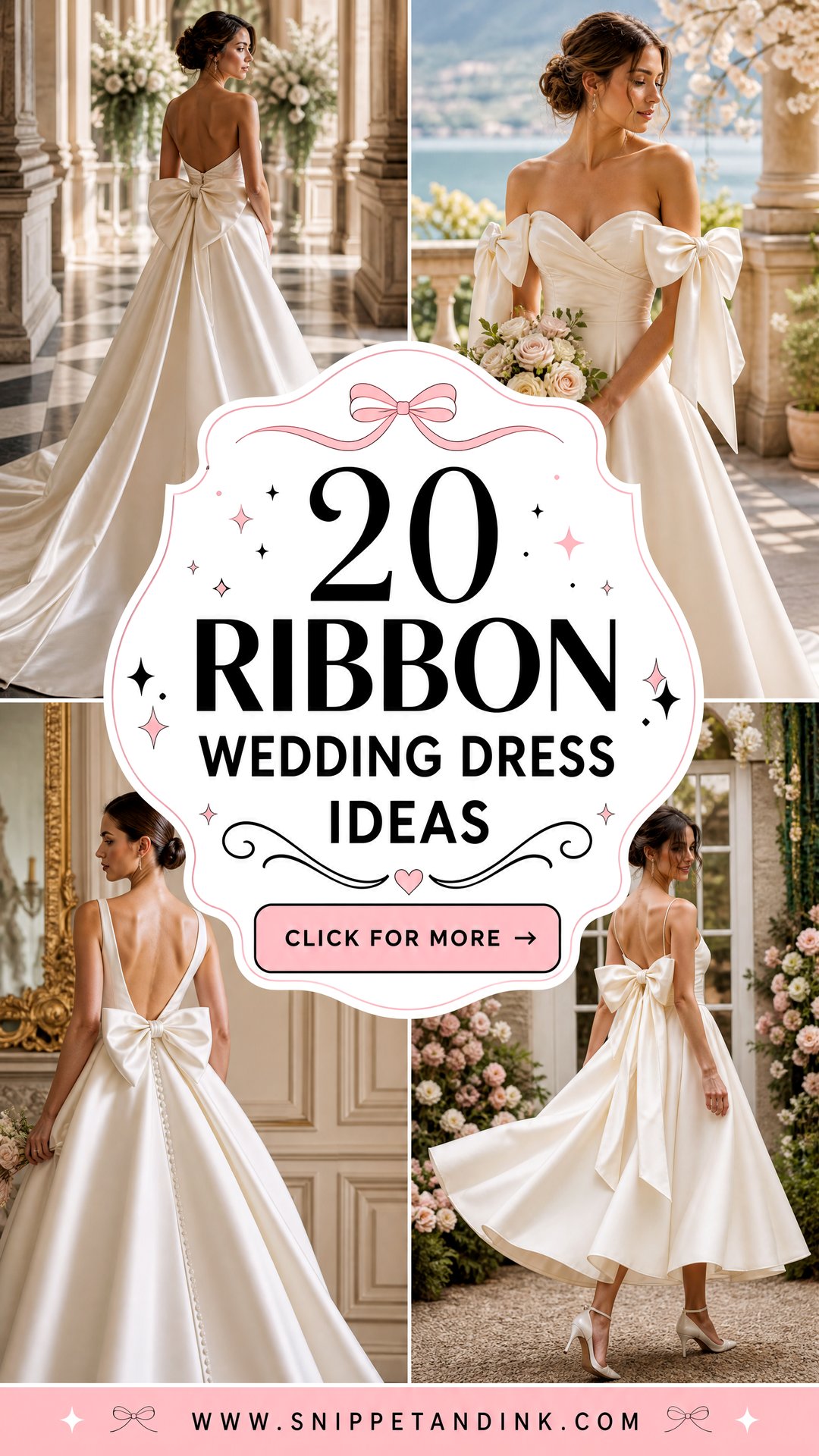 20 Ribbon Wedding Dress Ideas for a Romantic Bridal Look - 20 Ribbon Wedding Dress Ideas for a Romantic Bridal Look