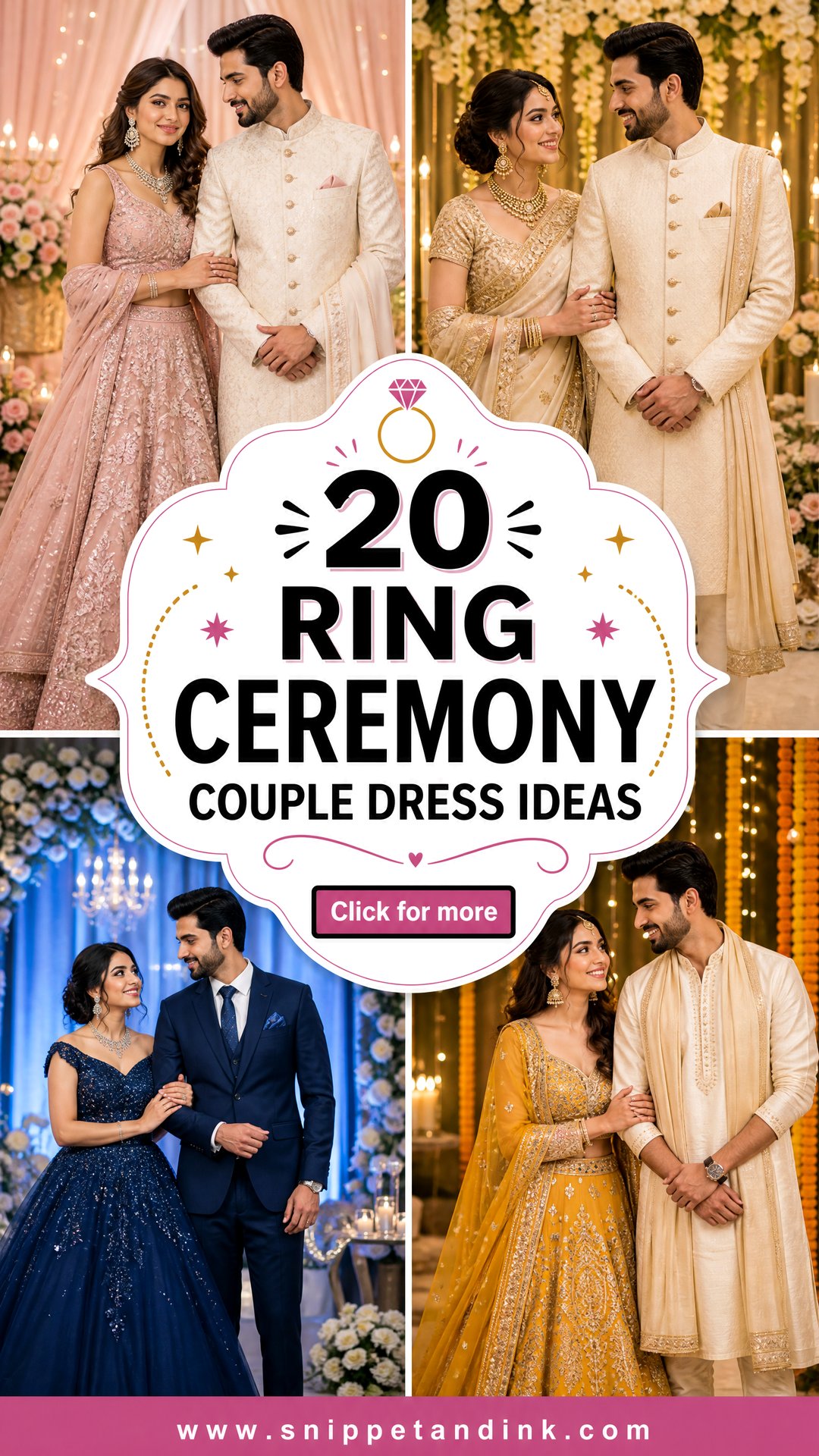20 Ring Ceremony Couple Dress Ideas Picture-Perfect Looks - 20 Ring Ceremony Couple Dress Ideas: Picture-Perfect Looks