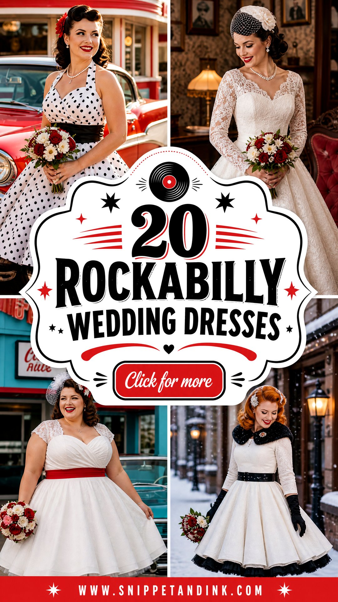 20 Rockabilly Wedding Dresses Retro Bridal Styles With Attitude - 20 Rockabilly Wedding Dresses: Retro Bridal Styles With Attitude