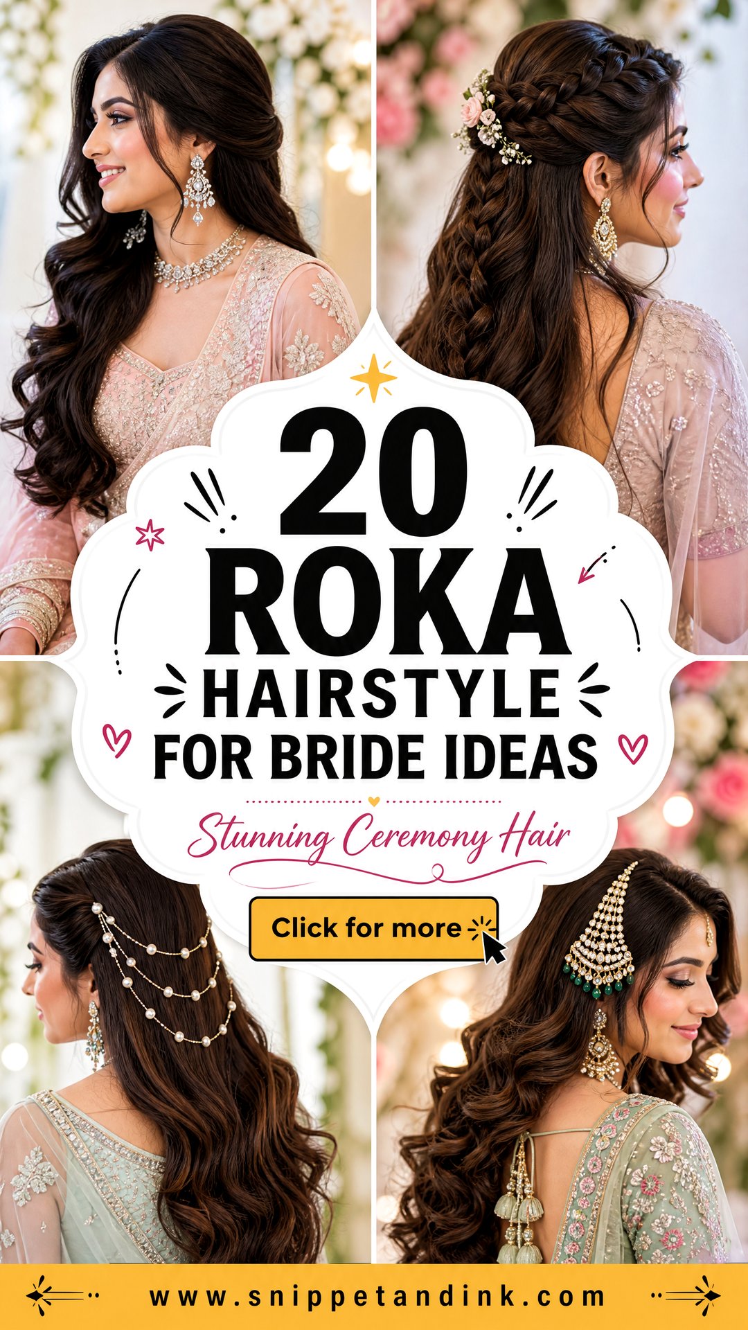 20 Roka Hairstyle for Bride Ideas for a Stunning Ceremony - 20 Roka Hairstyle for Bride Ideas for a Stunning Ceremony