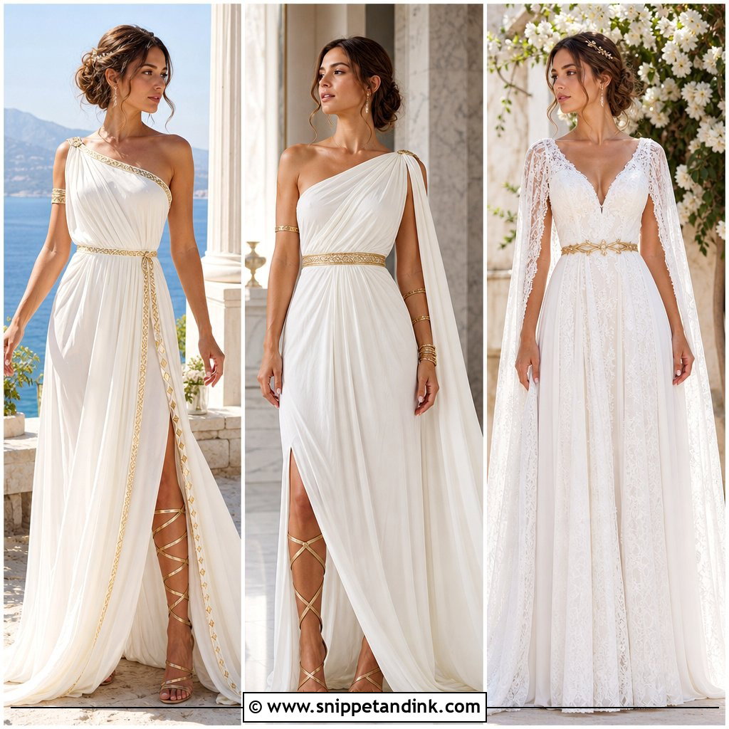 20 Roman Wedding Dress Ideas for a Timeless Goddess Look