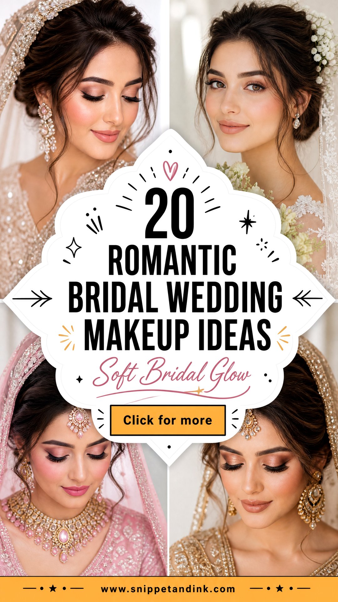 20 Romantic Bridal Wedding Makeup Ideas for a Soft Glow - 20 Romantic Bridal Wedding Makeup Ideas for a Soft Glow