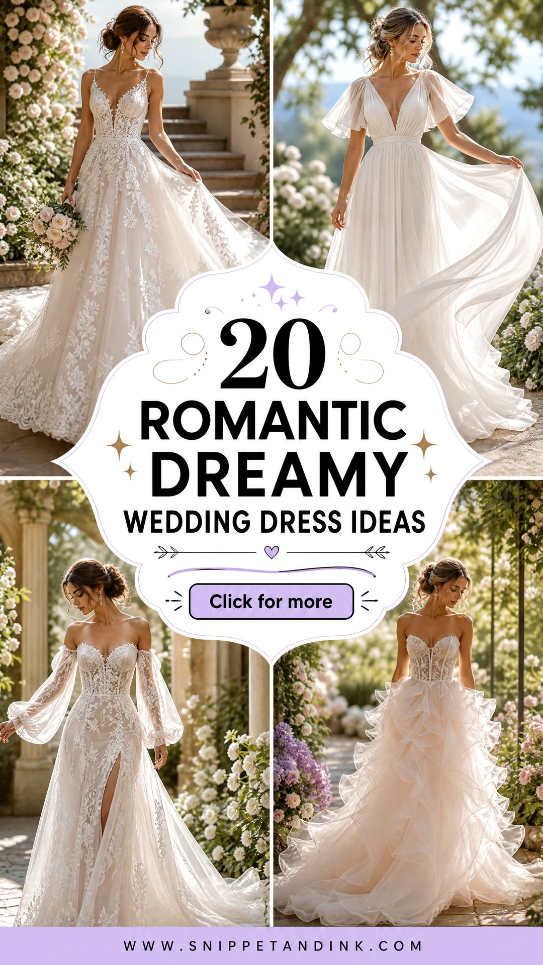 20 Romantic Dreamy Wedding Dress Ideas Ethereal Bridal Looks - 20 Romantic Dreamy Wedding Dress Ideas: Ethereal Bridal Looks