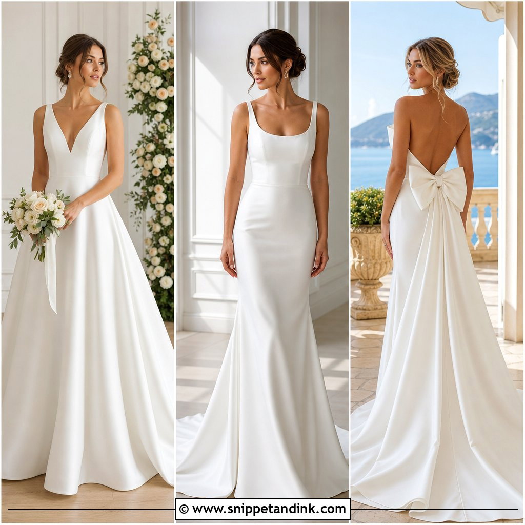 20 Romantic Simple Elegant Wedding Dress Ideas: Timeless Looks