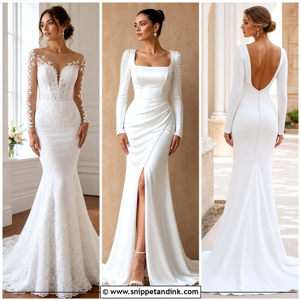 20 Romantic Wedding Dress with Sleeves Ideas for Brides