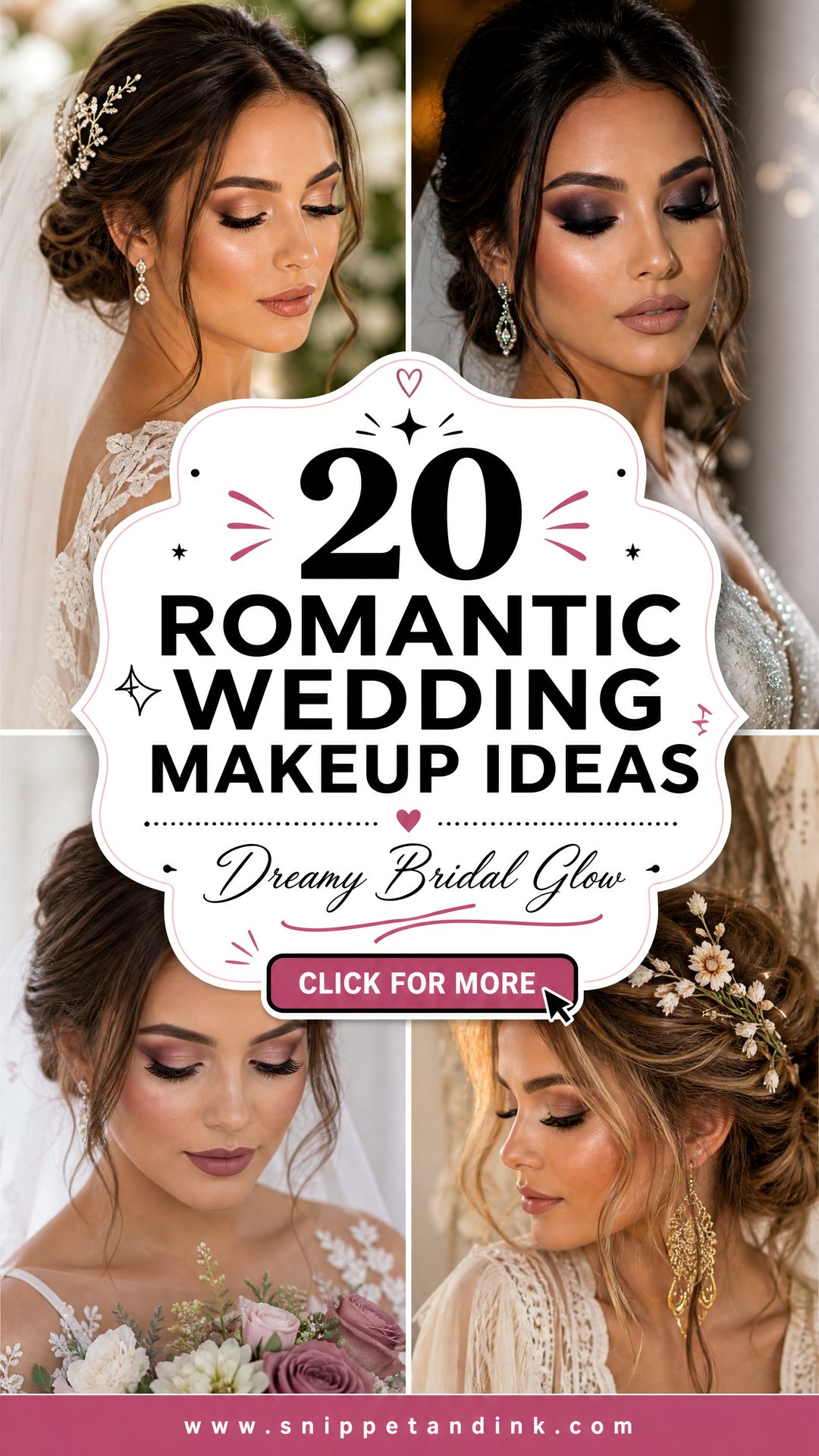20 Romantic Wedding Makeup Ideas for a Dreamy Bridal Glow - 20 Romantic Wedding Makeup Ideas for a Dreamy Bridal Glow