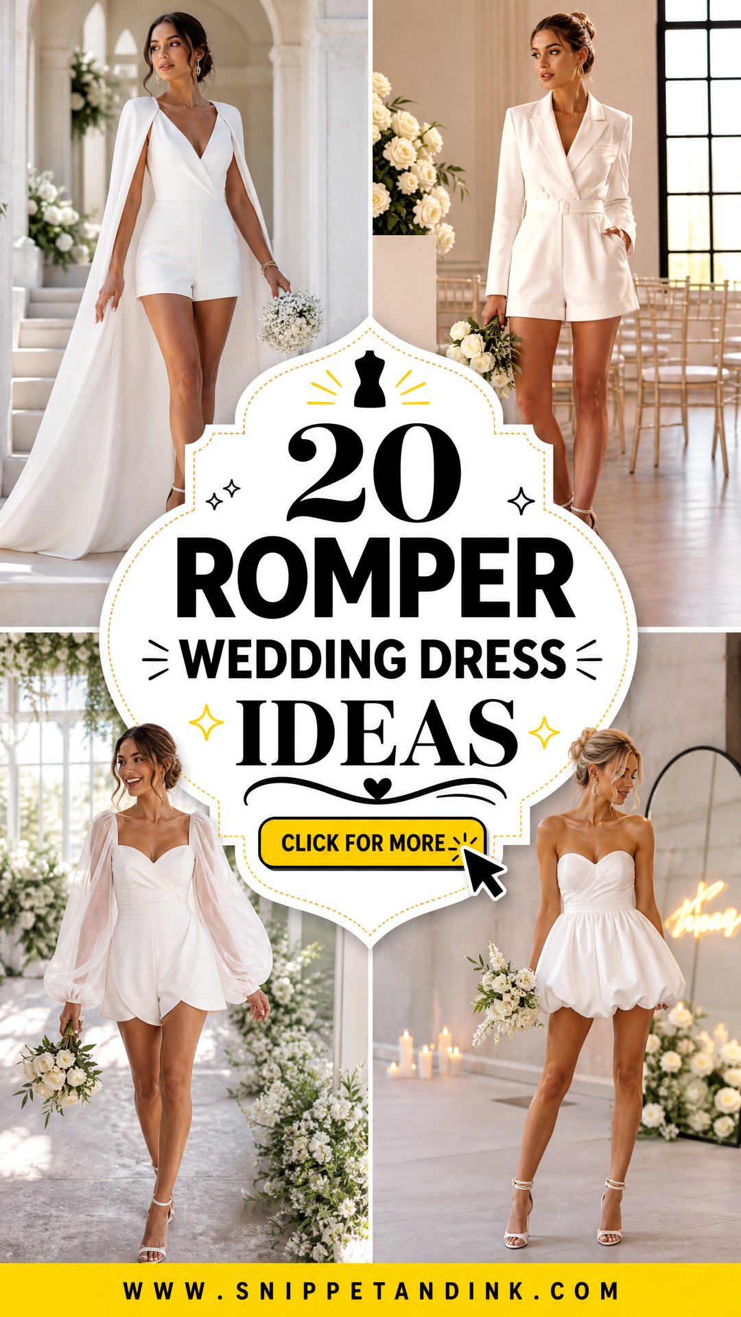 20 Romper Wedding Dress Ideas Chic Looks for Modern Brides - 20 Romper Wedding Dress Ideas: Chic Looks for Modern Brides