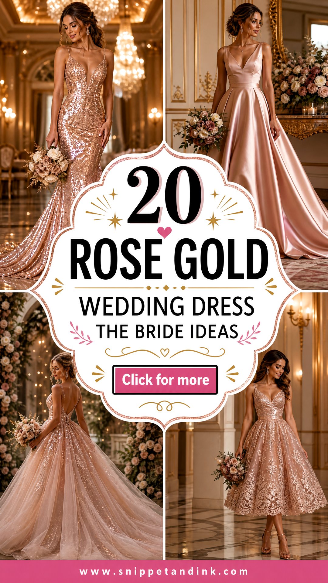 20 Rose Gold Wedding Dress the Bride Ideas Glamorous Picks - 20 Rose Gold Wedding Dress the Bride Ideas: Glamorous Picks