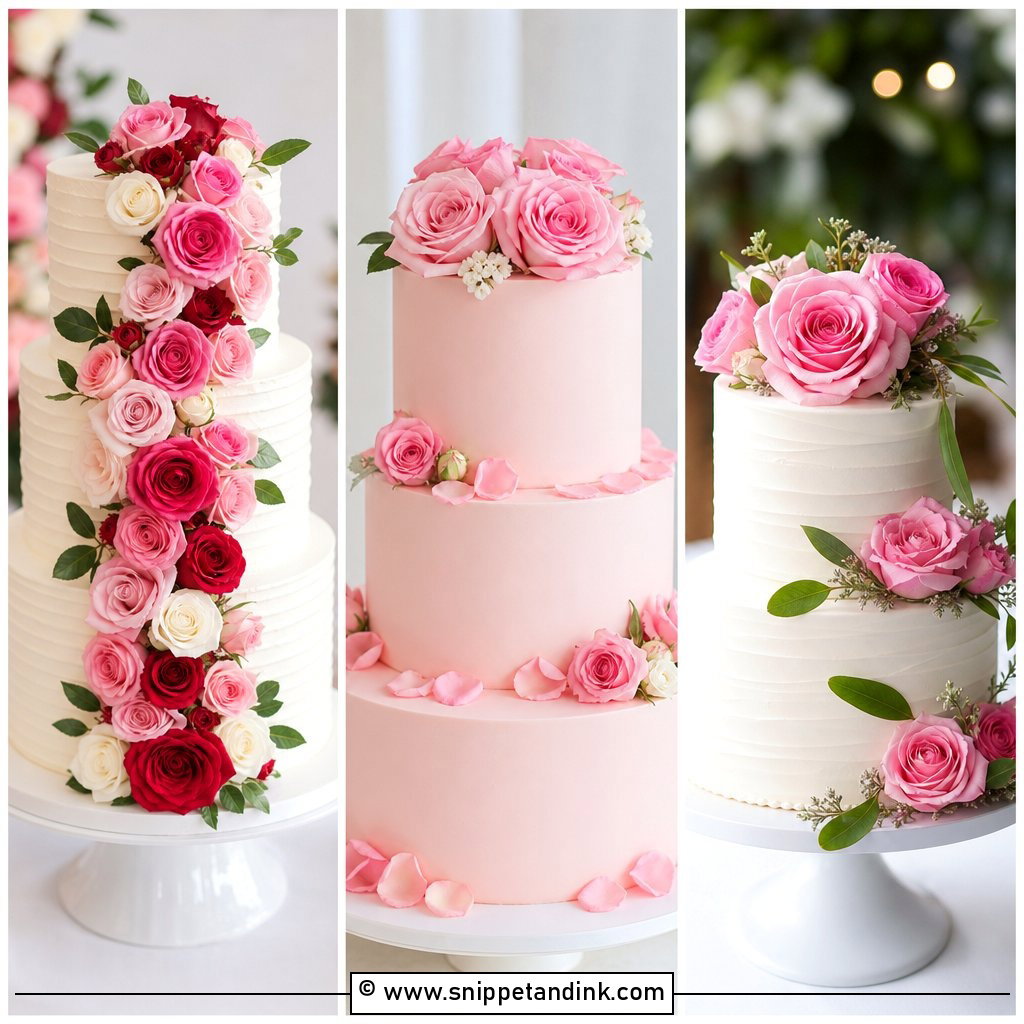 20 Roses Cake Design Ideas for Wedding Romance in Bloom
