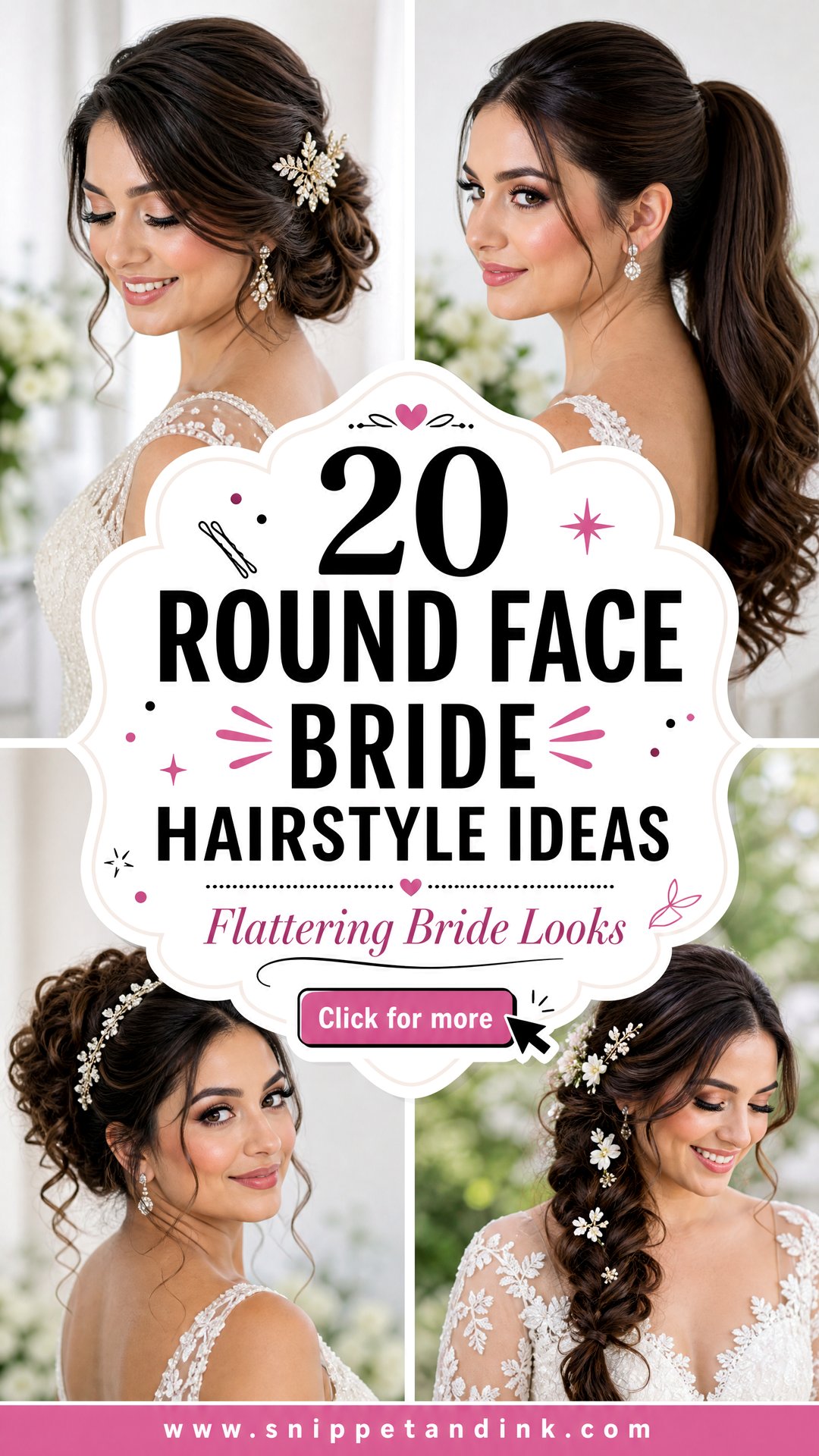 20 Round Face Bride Hairstyle Ideas for Flattering Looks - 20 Round Face Bride Hairstyle Ideas for Flattering Looks