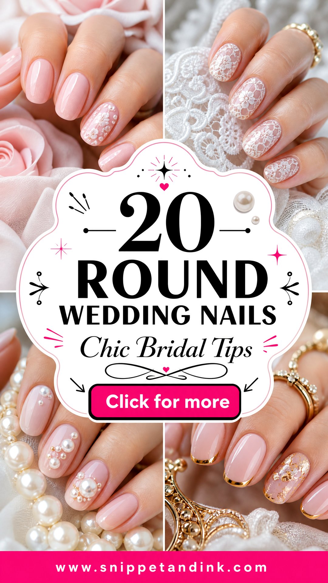 20 Round Wedding Nails for Chic Brides and Guests Today - 20 Round Wedding Nails for Chic Brides and Guests Today