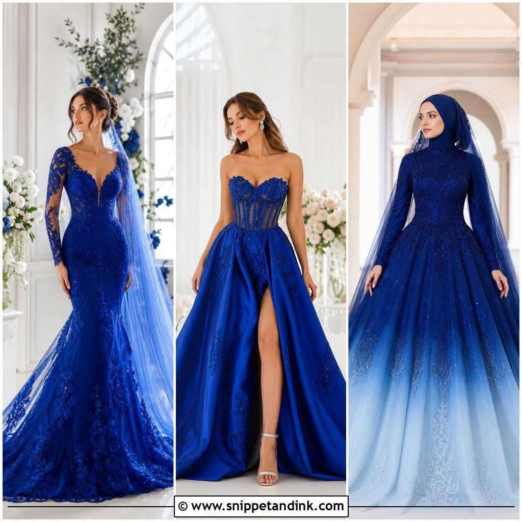 20 Royal Blue Wedding Dress the Bride Ideas for Regal Style