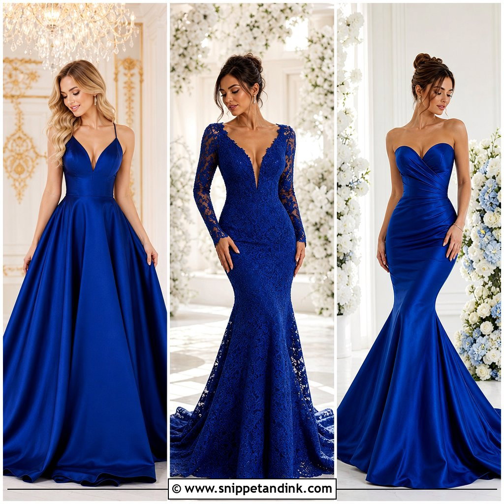20 Royal Blue Wedding Dresses for a Regal Bridal Moment