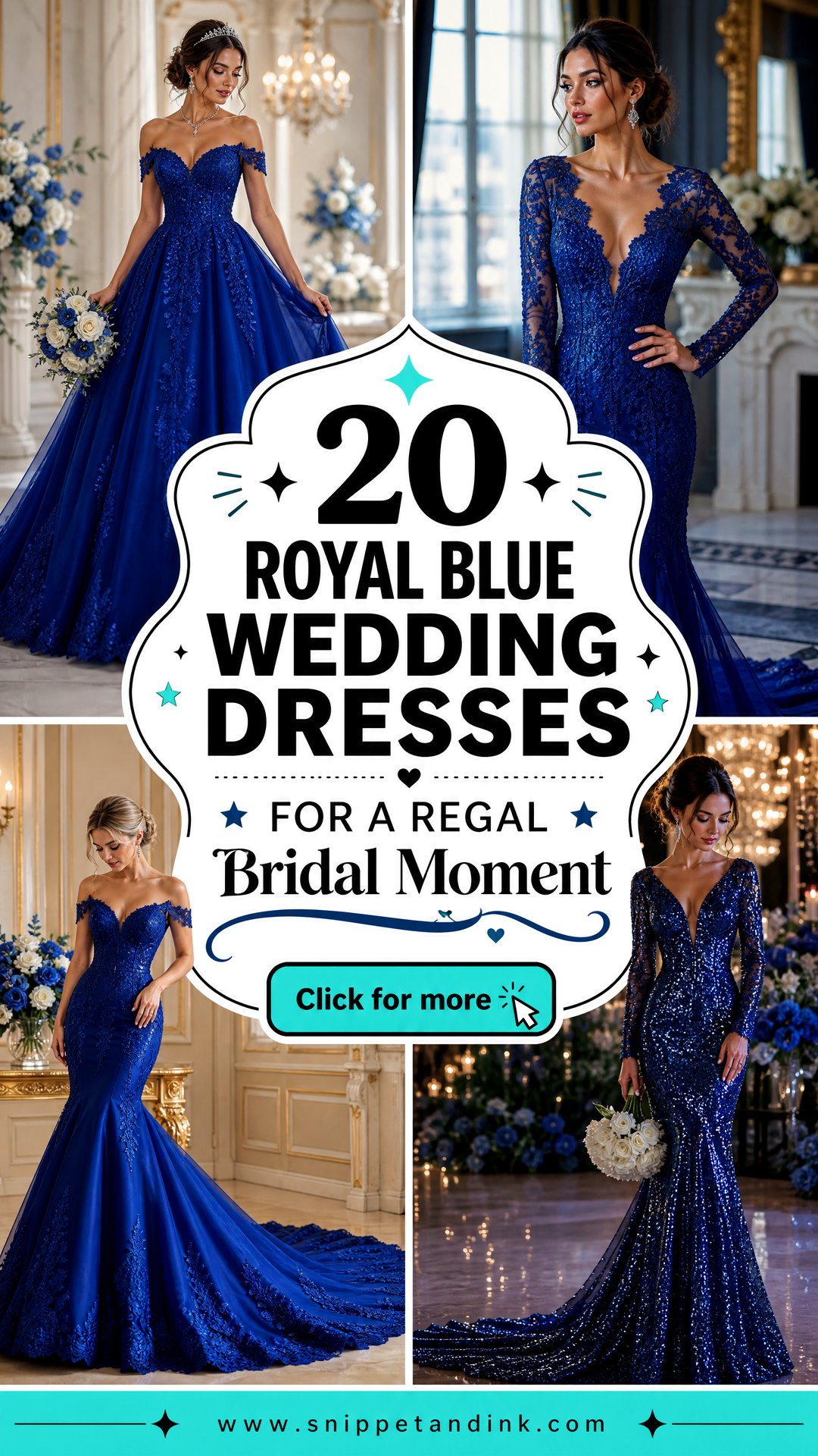 20 Royal Blue Wedding Dresses for a Regal Bridal Moment - 20 Royal Blue Wedding Dresses for a Regal Bridal Moment