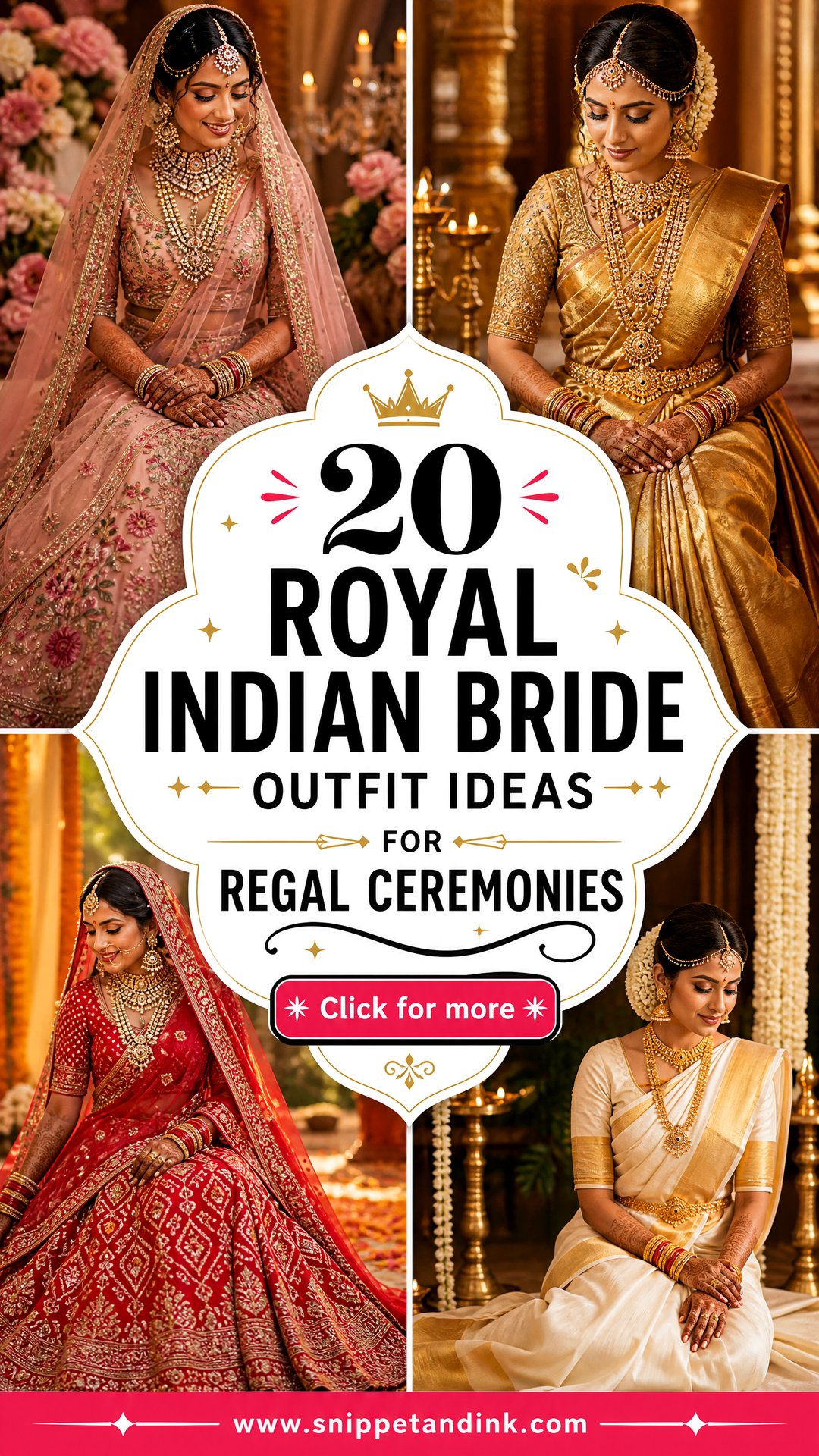 20 Royal Indian Bride Outfit Ideas for Regal Ceremonies - 20 Royal Indian Bride Outfit Ideas for Regal Ceremonies