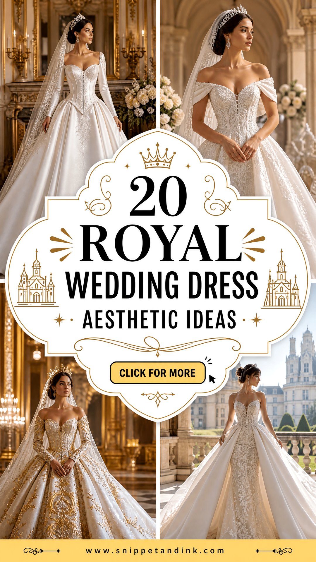 20 Royal Wedding Dress Aesthetic Ideas for Regal Brides - 20 Royal Wedding Dress Aesthetic Ideas for Regal Brides